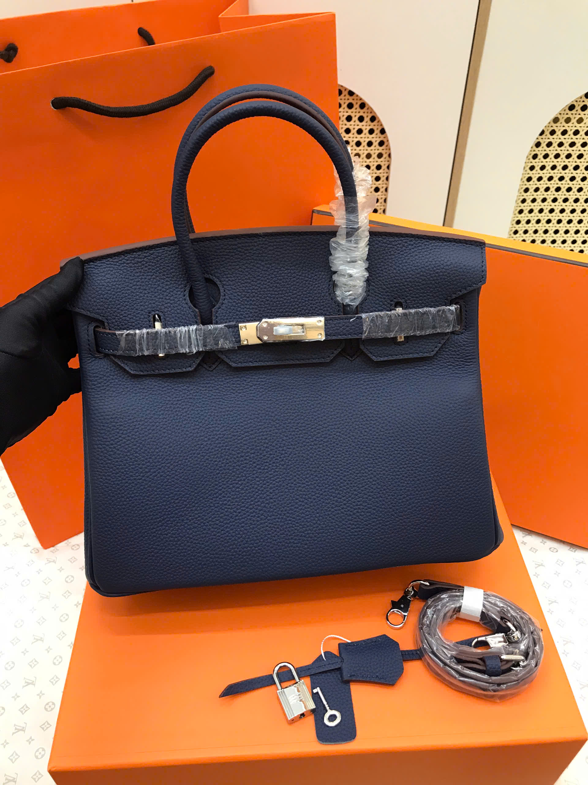 Túi Hermes Birkin Super Màu Xanh Size 30cm