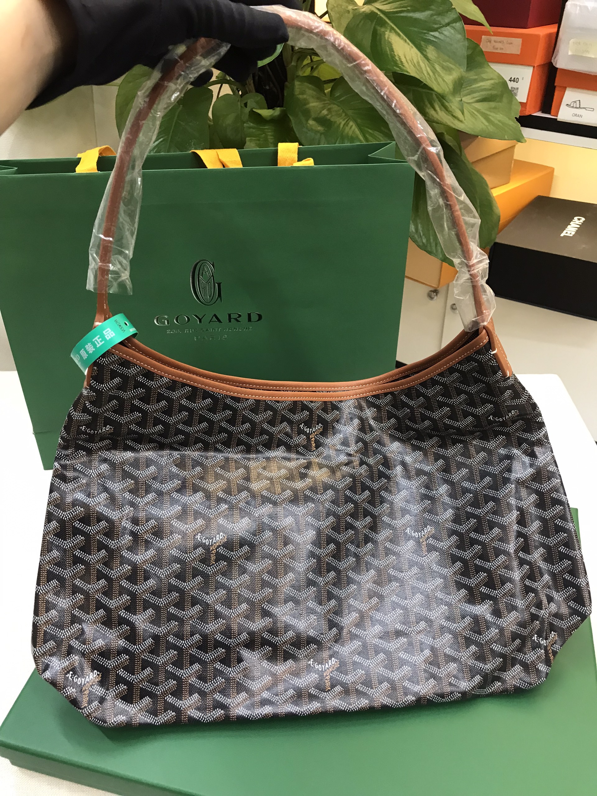 Túi Goyard Boheme Hobo Bag Siêu Cấp Màu Nâu