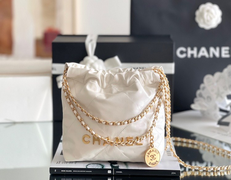 Túi Xách Chanel Hobo 22bag Mini Vip màu Trắng