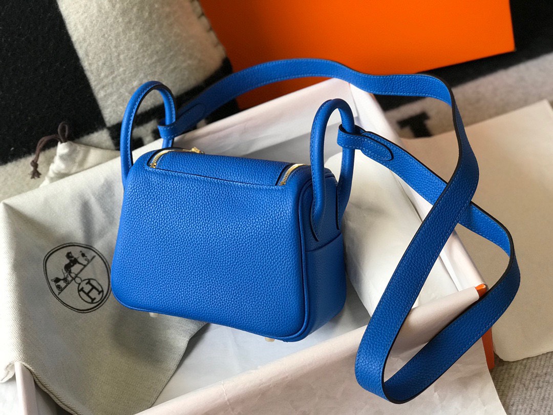 Túi Xách Hermes Mini Bags Vip Màu Xanh Size 19cm