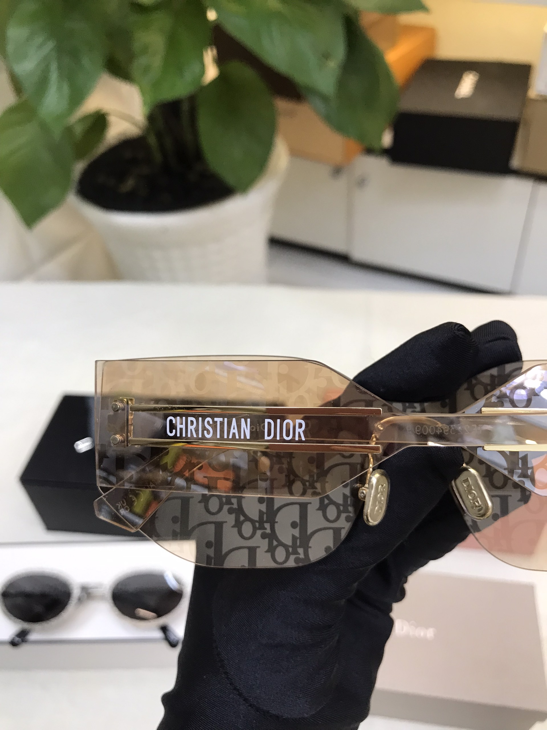 Kính Dior Diorclub M6U F0B8 Sunglasses Yellow Siêu Cấp