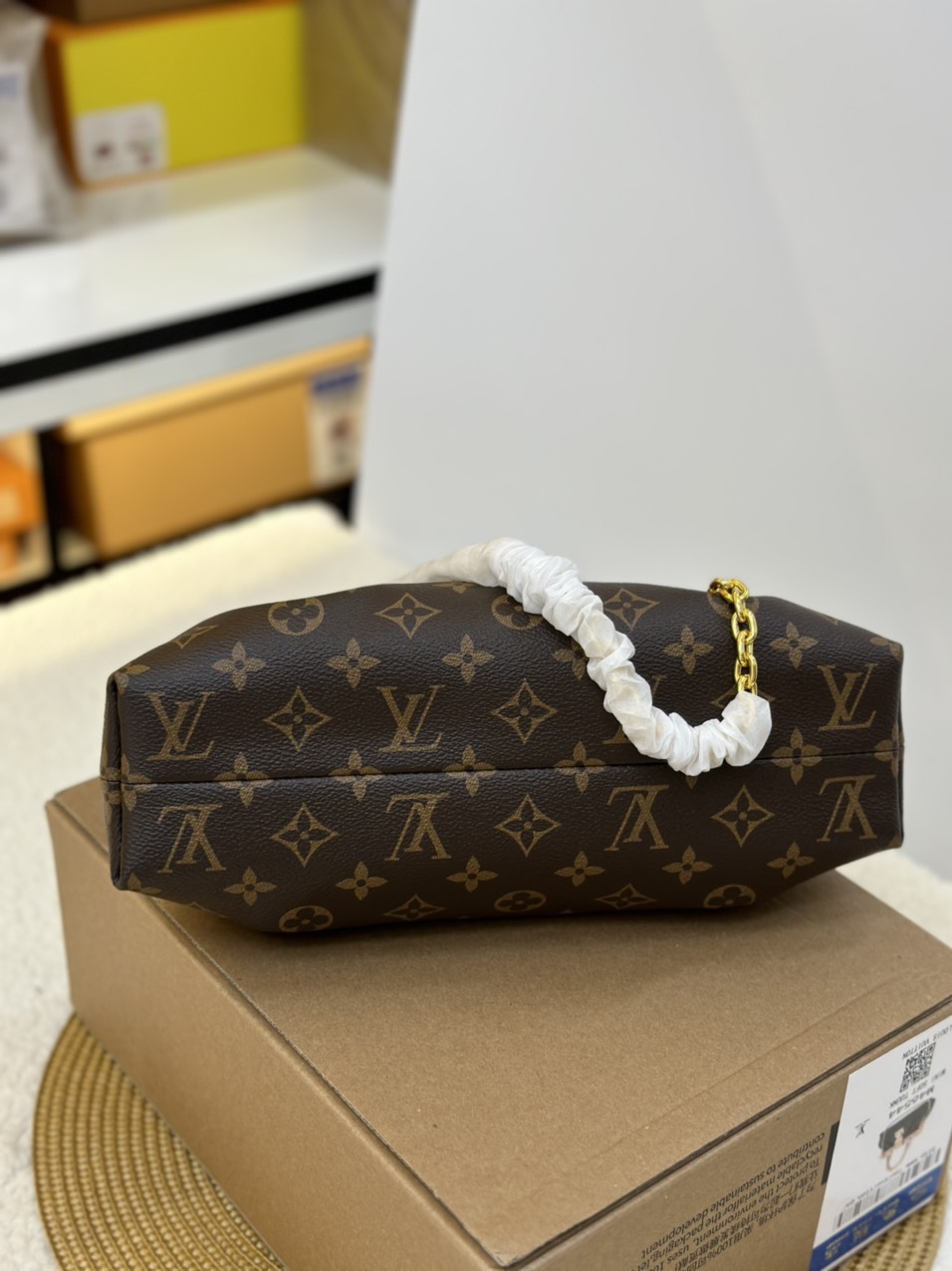 Túi Xách LV Monogram Clutch Super Màu Nâu Size 28cm Full Box