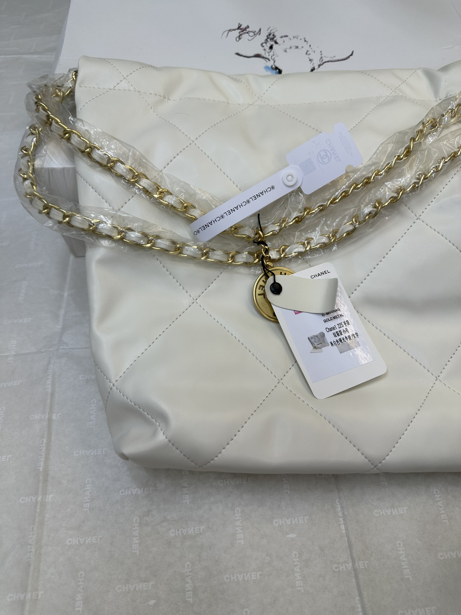 Túi Chanel Hobo White 22 Small Super Màu Trắng Size 35