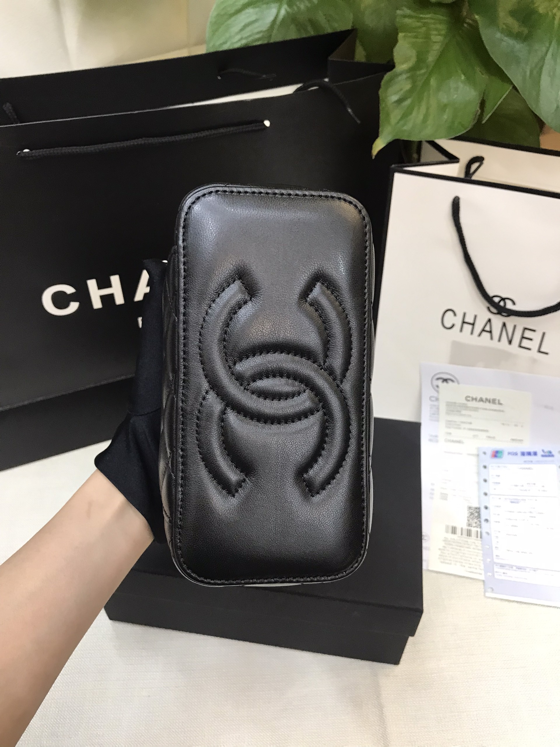 Túi Chanel Vanity Siêu Cấp Màu Đen Size 17cm