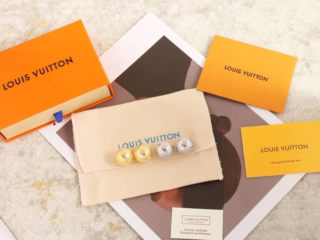 Bông Tay Louis Vuitton Trái Châu Siêu Cấp Cổ Điển Full Box