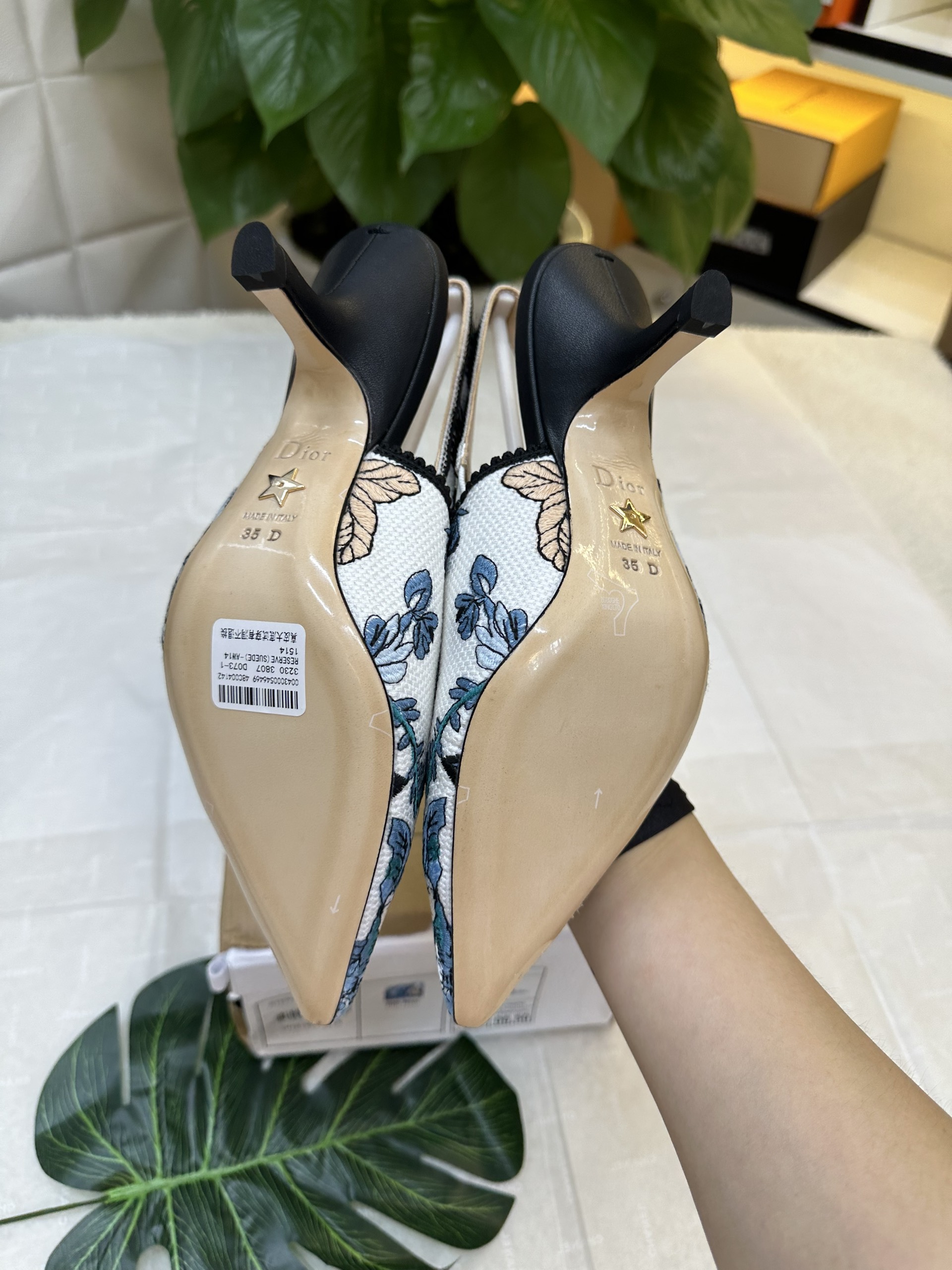 Giày J Adior Slingback Pump Siêu Cấp Size 35