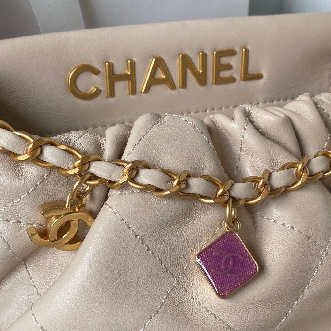 Túi Xách Chanel Bucket Small Siêu Cấp Đá Quý Size 17cm AS3793