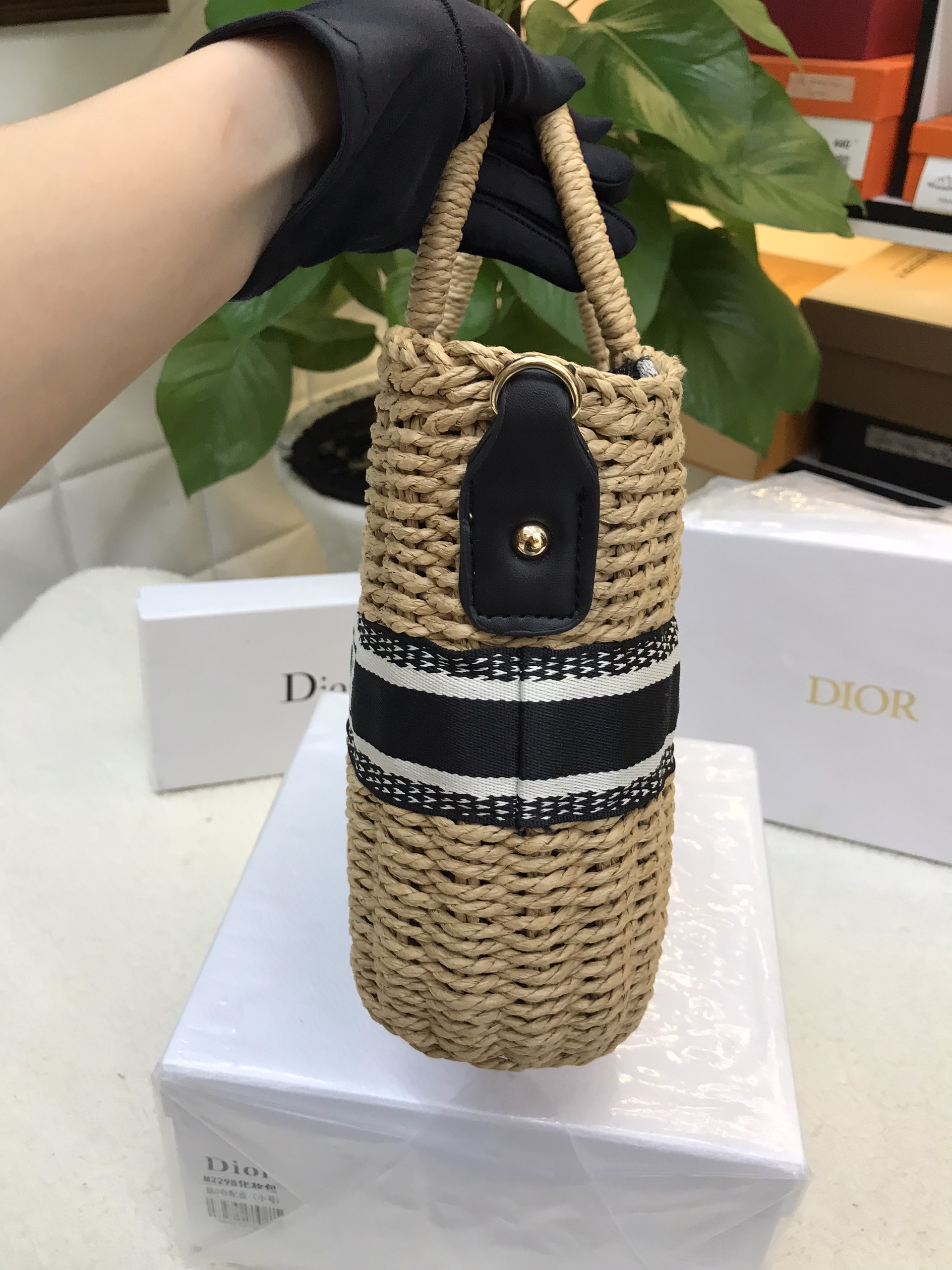 Túi Dior Hat Basket Bag Siêu Cấp Size 35cm Chưa Kèm Box