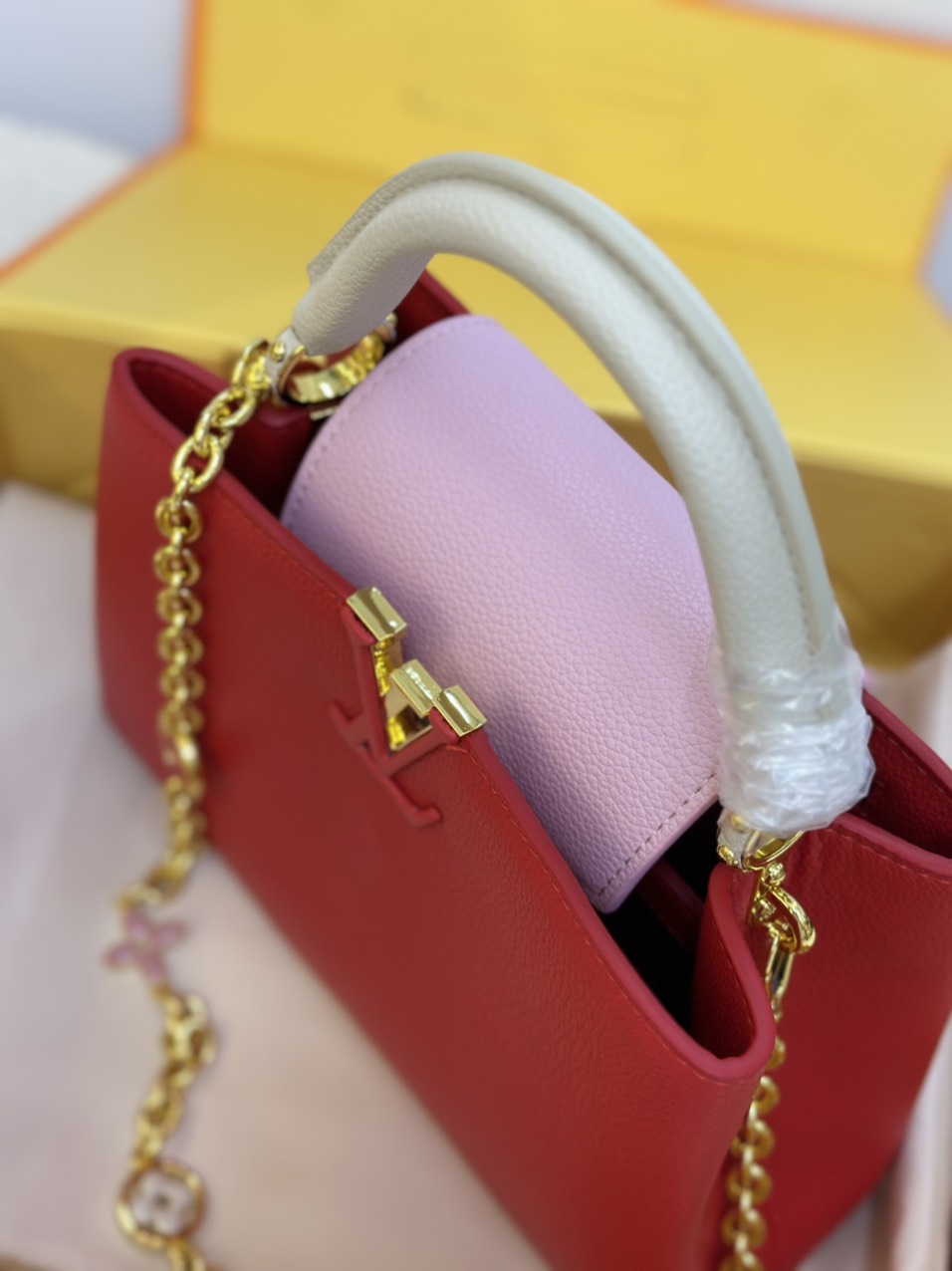 Túi Xách LV Capucines Super Đỏ Size 27cm Full Box