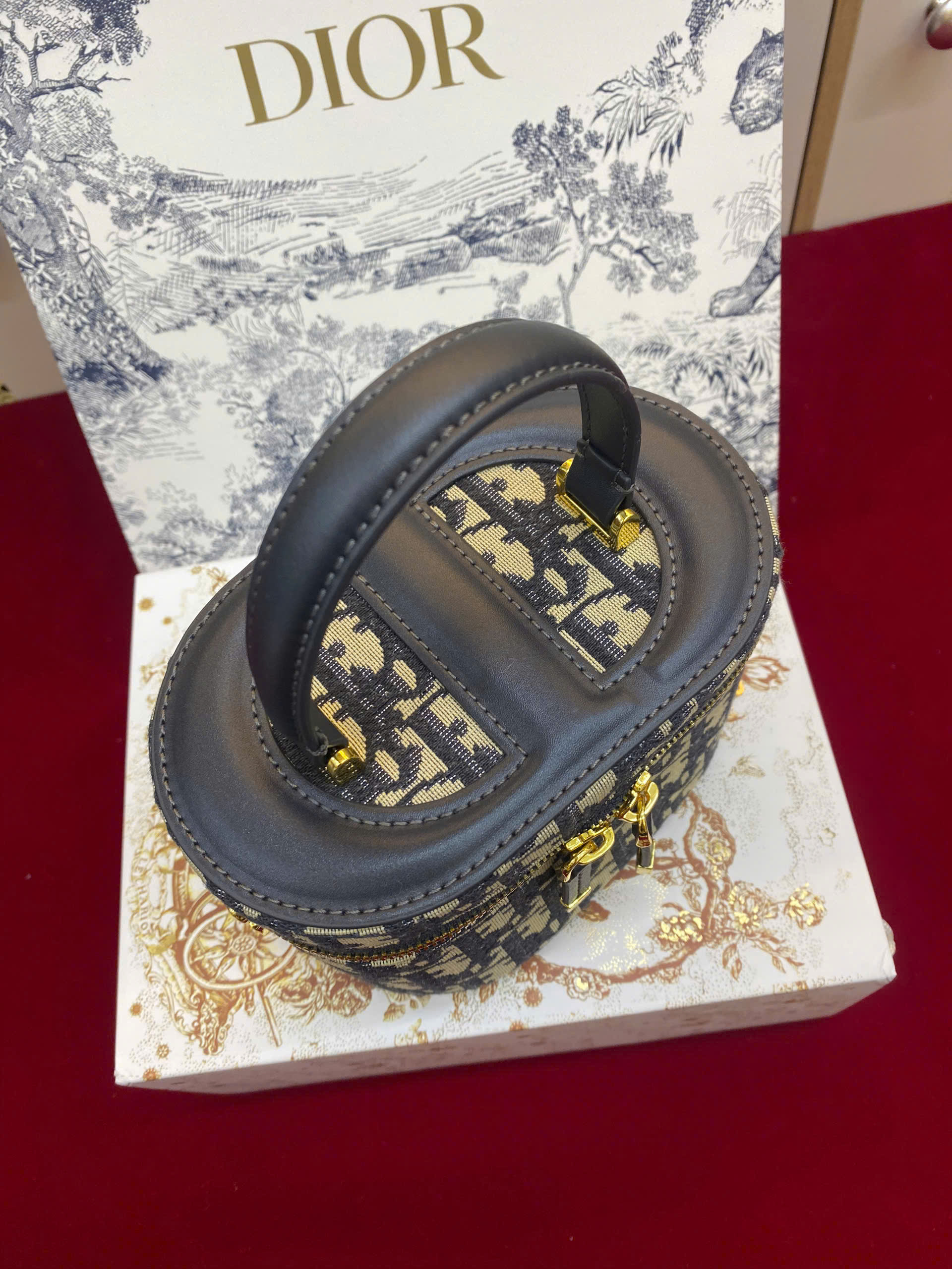 Túi Xách Dior Small CD Signature Vanity Case Super Size 16cm