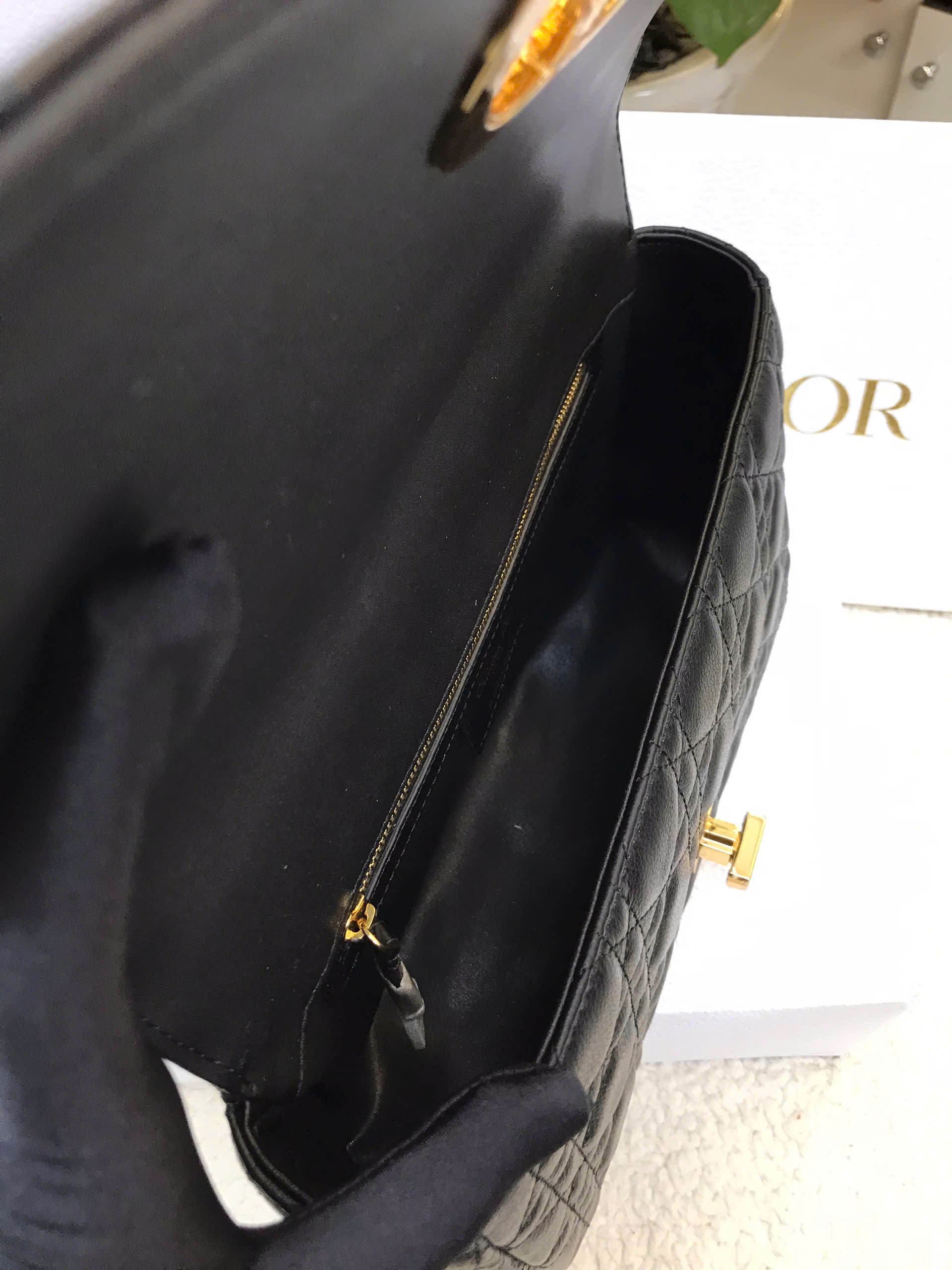 Túi Medium Dior Caro Bag Vip Màu Đen Size 25.5cm