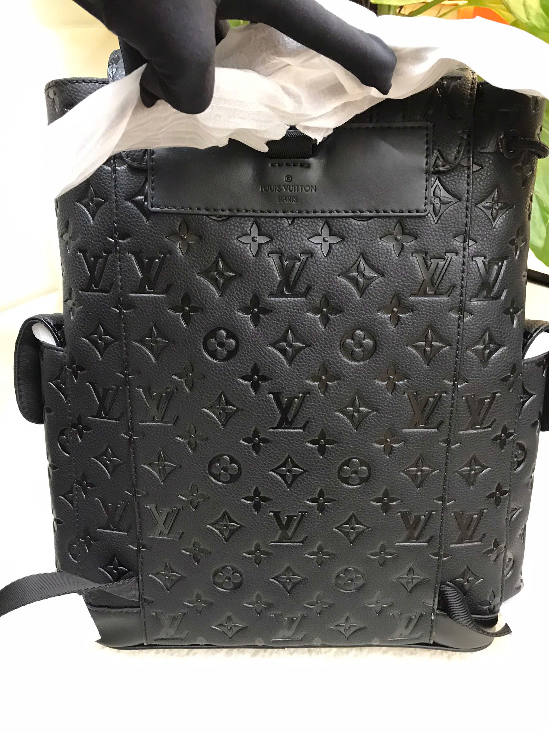 Balo LV Getaway Backpack Siêu Cấp Màu Đen Size 50cm M24776