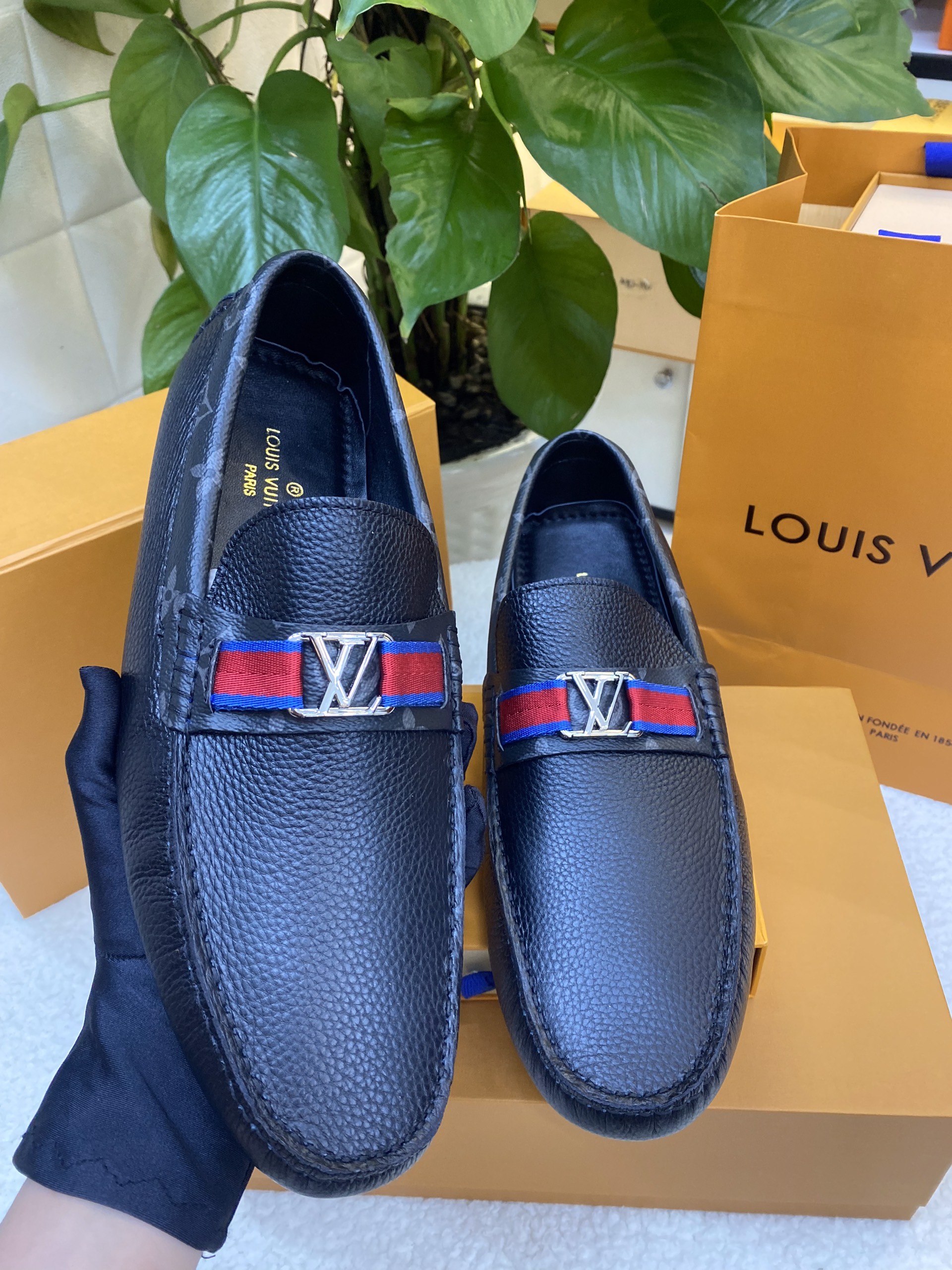 Giày LV Moccasin Hockenheim Siêu Cấp Size 46