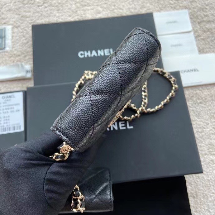 Túi Xách Chanel Kèm Ví Siêu Cấp Màu Đen Ap2742