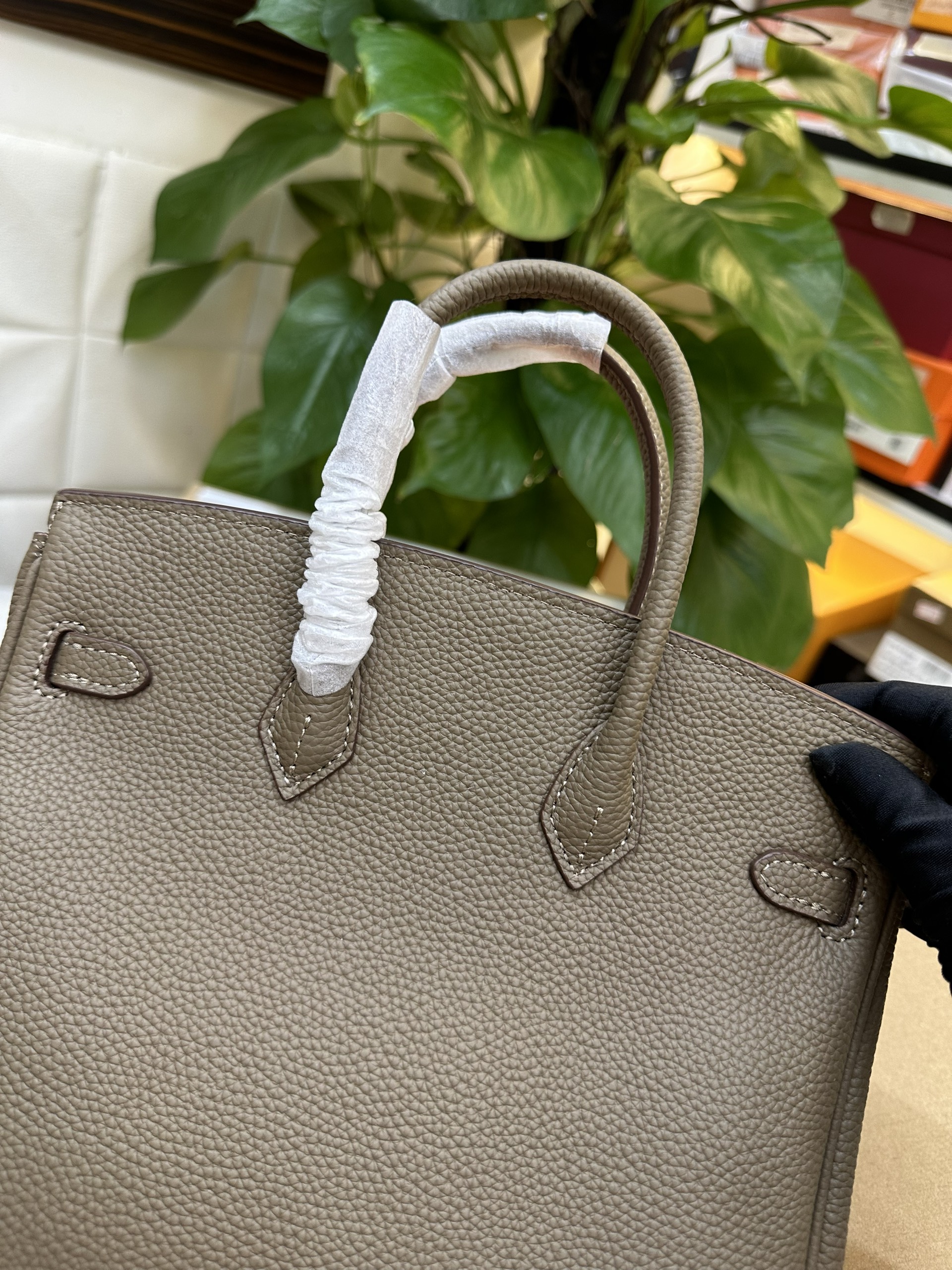 Túi Hermes Birkin Gray Super Màu Xám Size 25cm