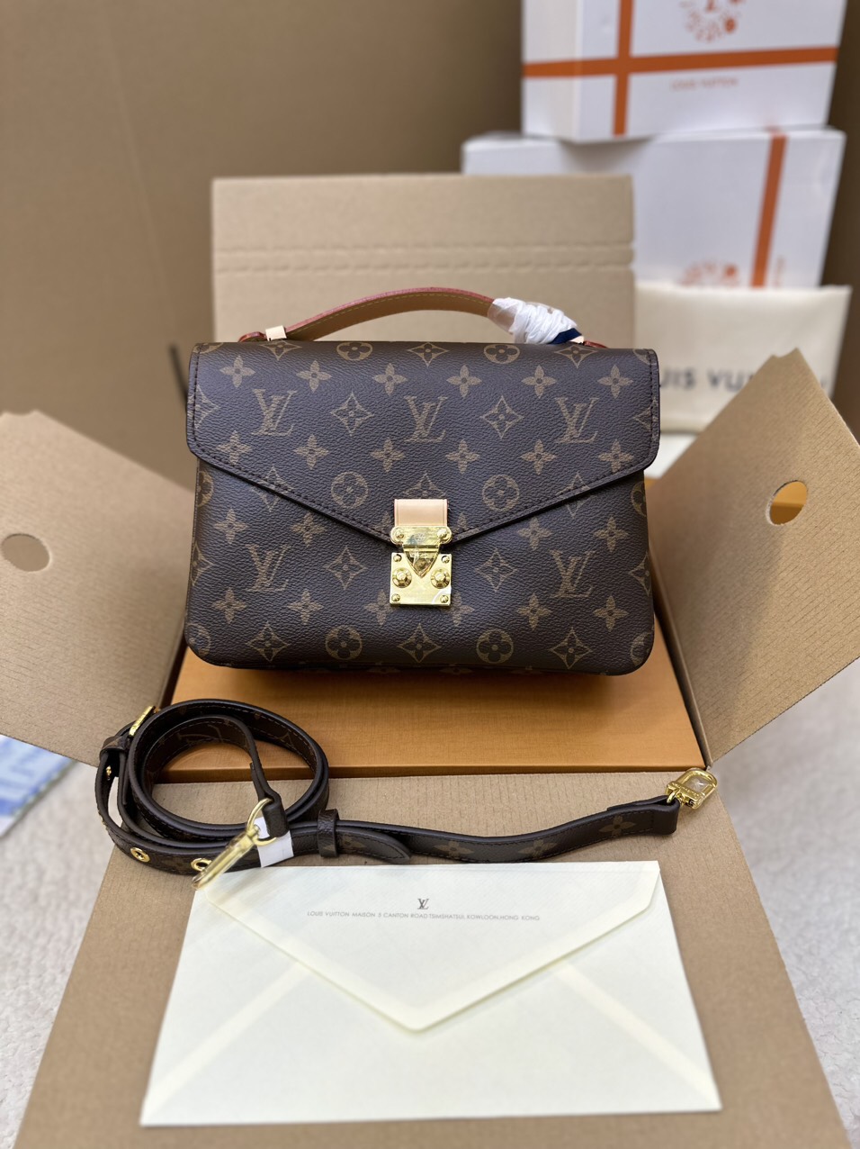 Túi Xách LV Pochette Mettis Super Màu Nâu Size 25cm  M44875