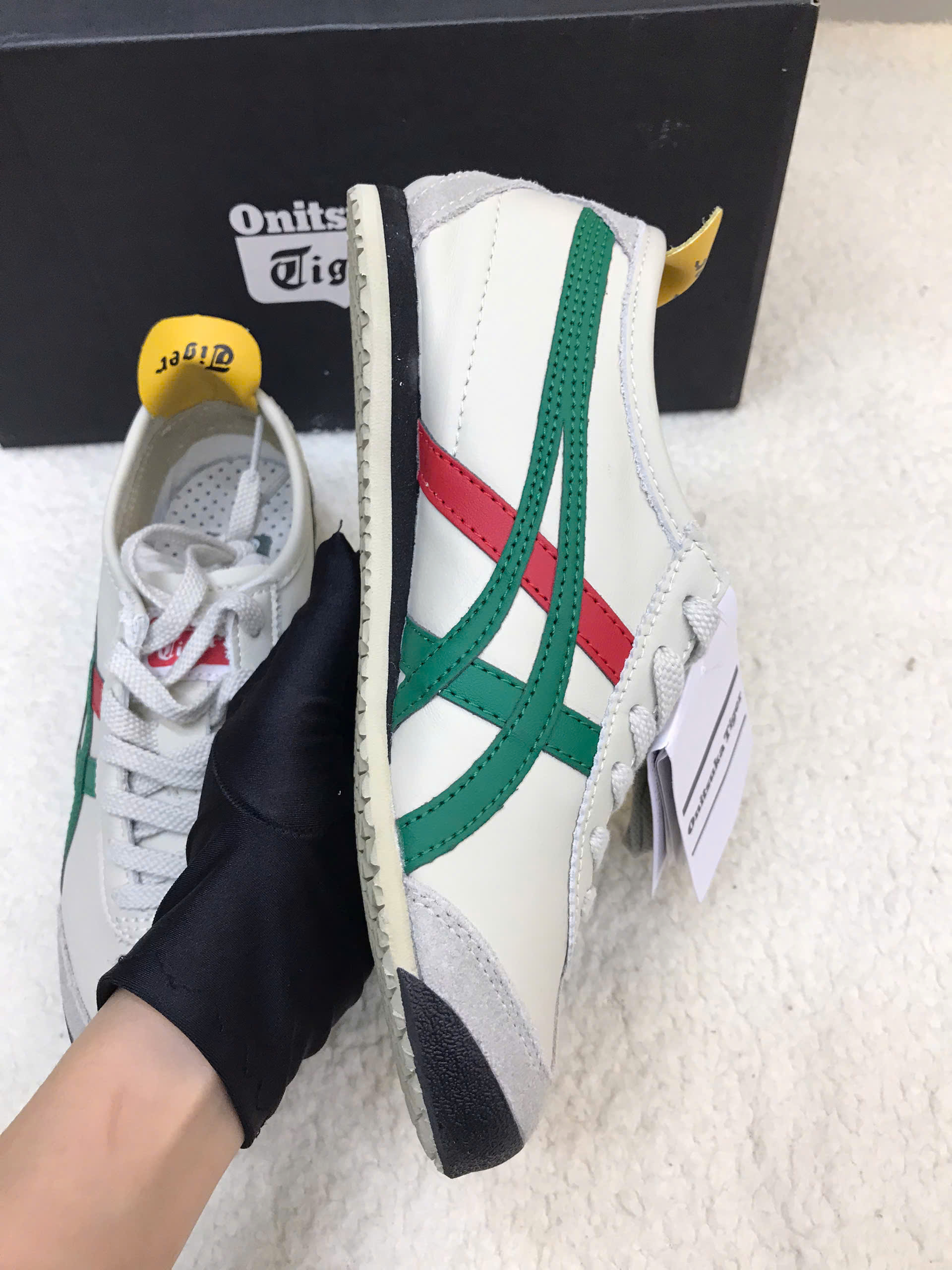 Giày Onitsuka Tiger Mexico 66 White Green DL408-1684 Size 36