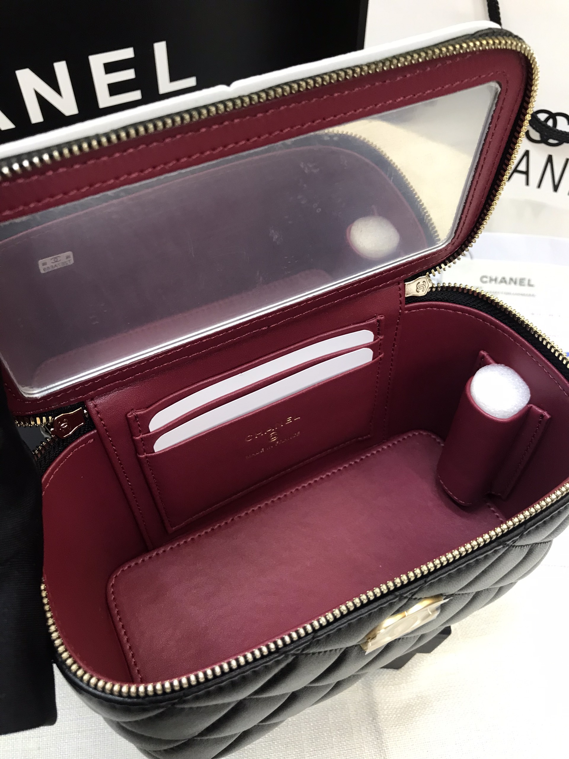 Túi Chanel Vanity Siêu Cấp Màu Đen Size 17cm