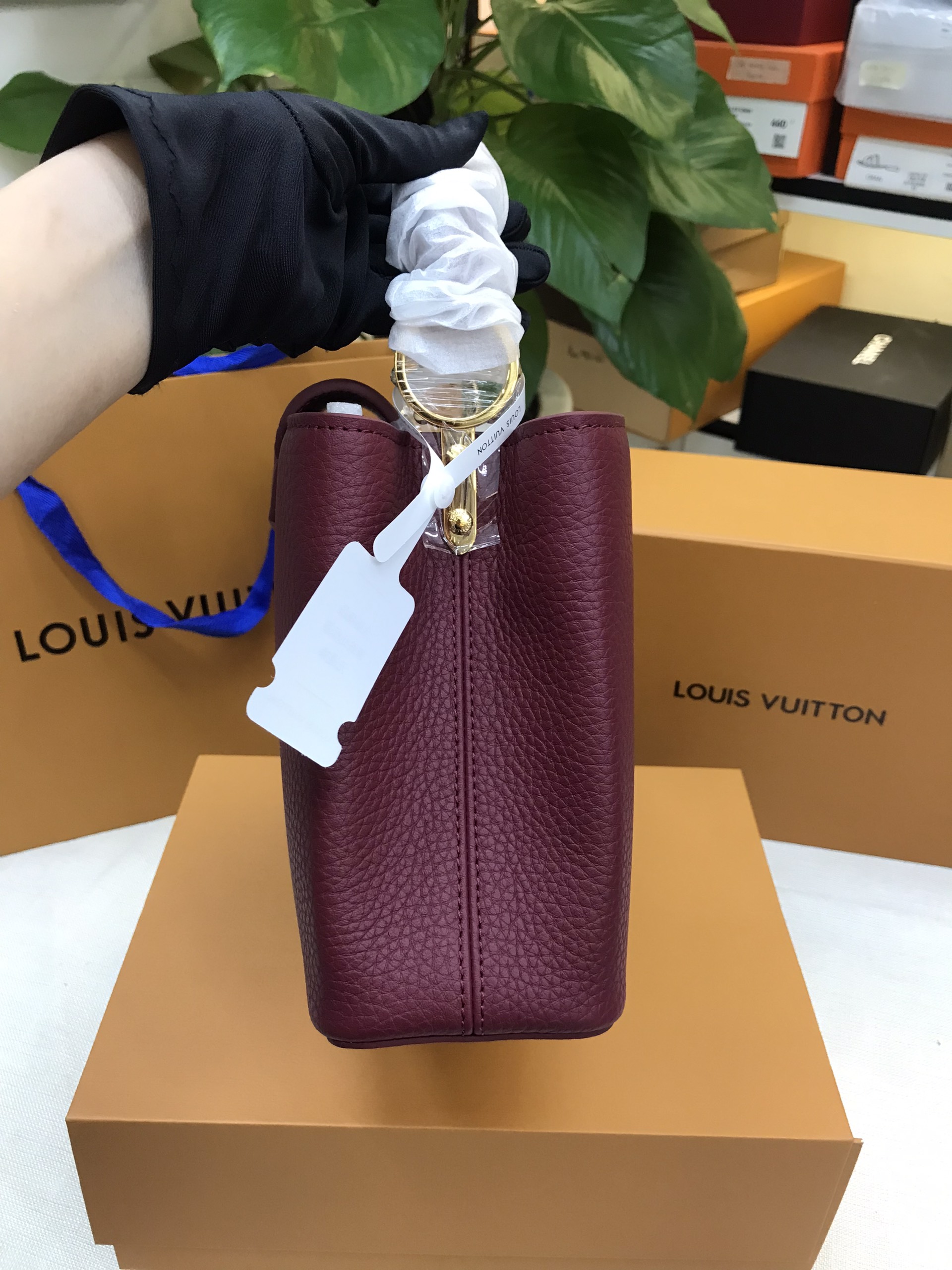 Túi LV Capucines Màu Đỏ Siêu Cấp Size 27cm