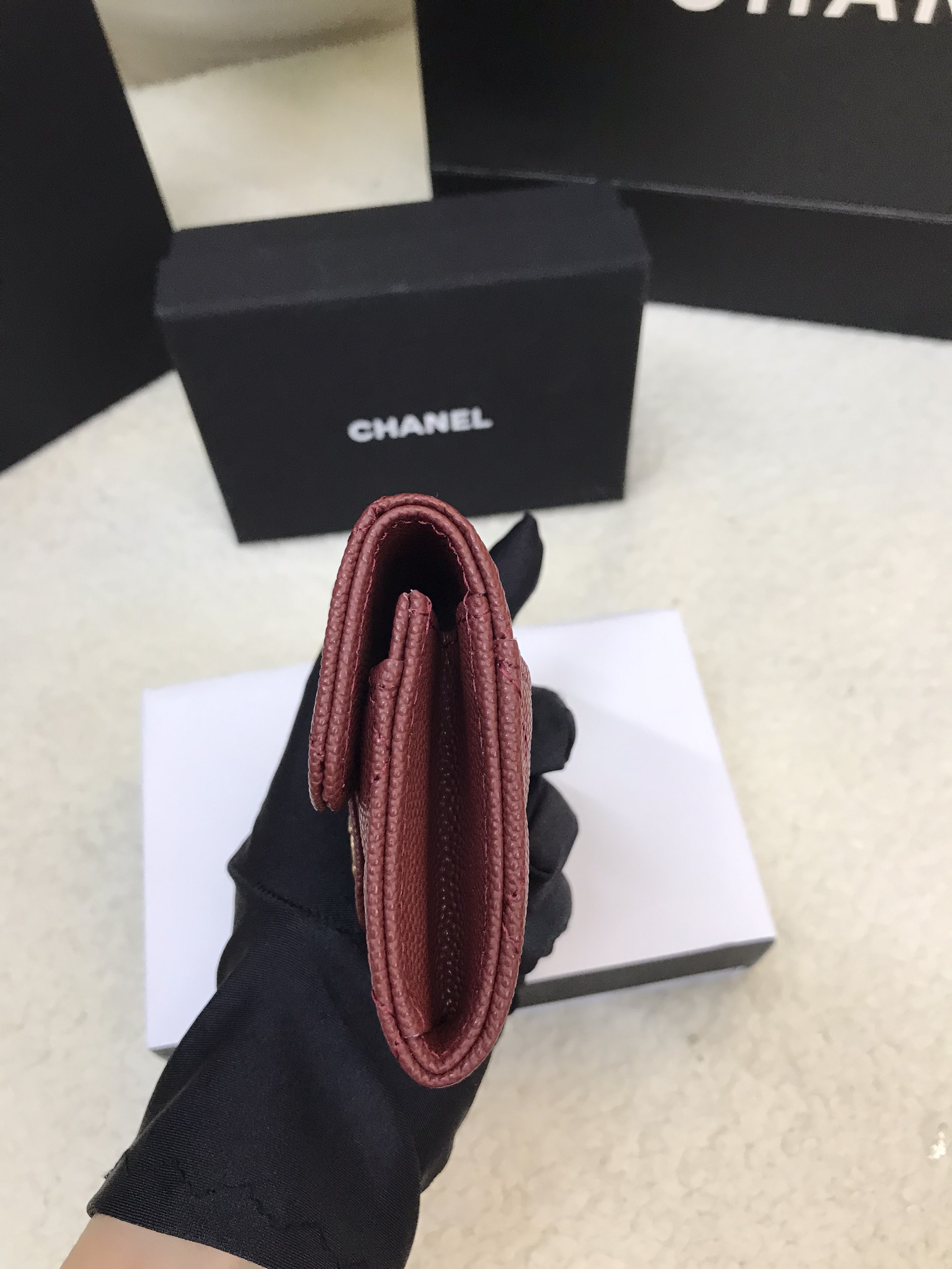 Ví Chanel Classic Card Holder Red Siêu Cấp