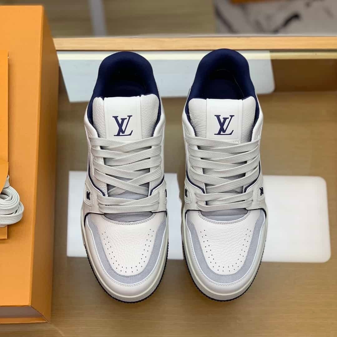 Giày Louis Vuitton Trainer Siêu Cấp White Blue Size 35-44