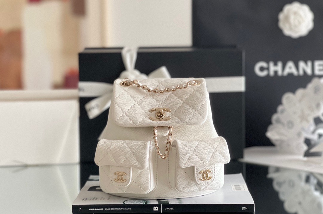 Balo Chanel 23P Duma Cool Vip Màu Trắng