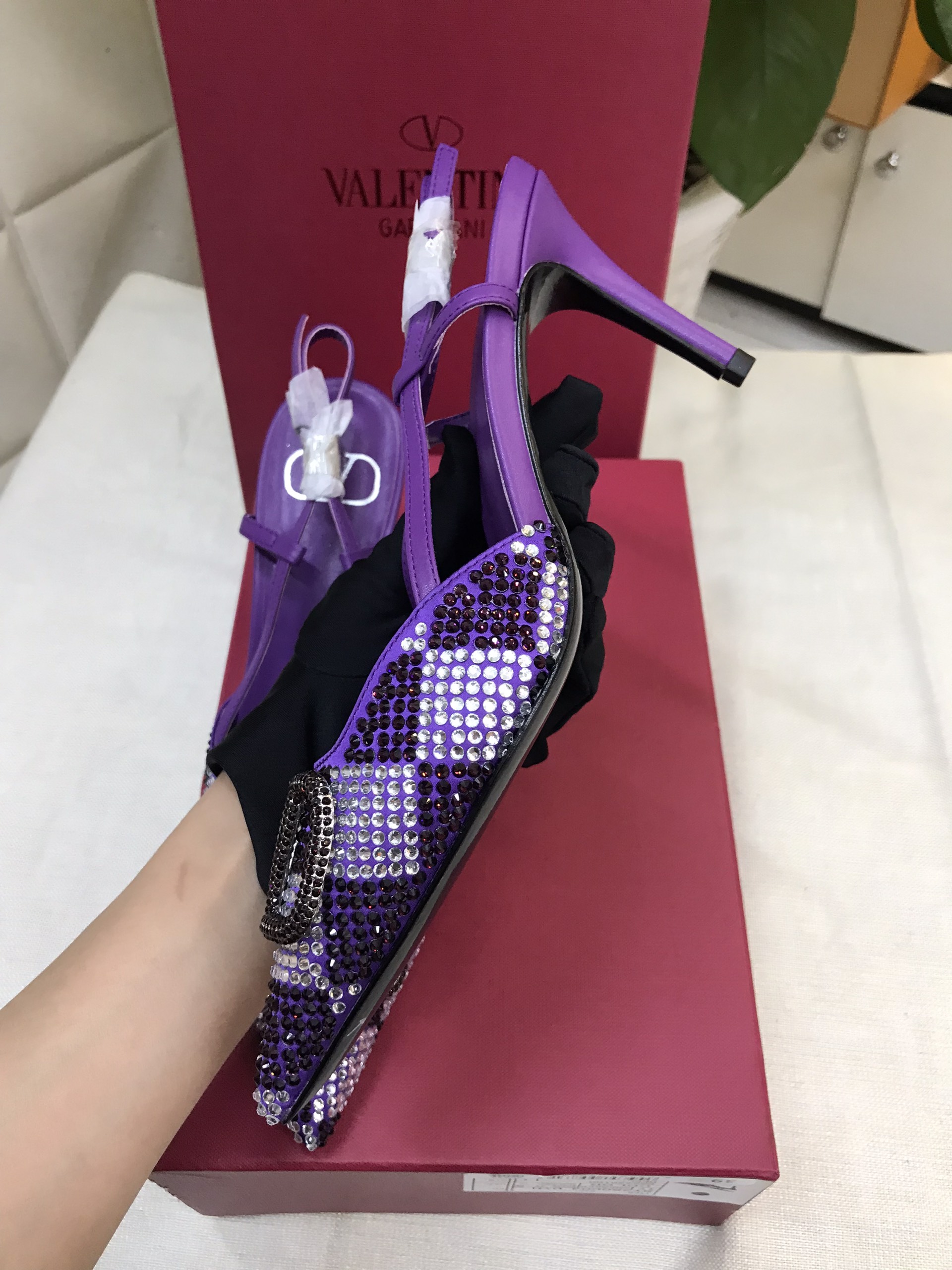 Giày Valentino Pumps Purple Siêu Cấp Size 39