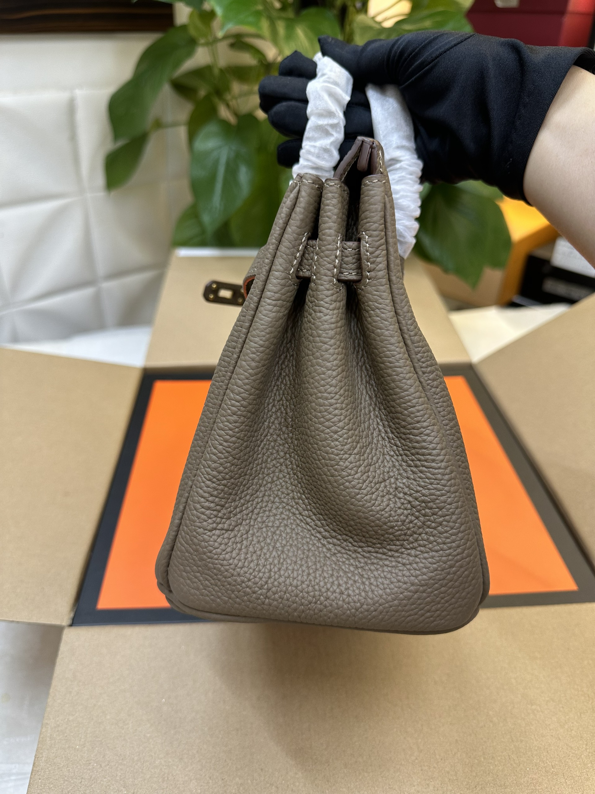 Túi Hermes Birkin Gray Super Màu Xám Size 25cm