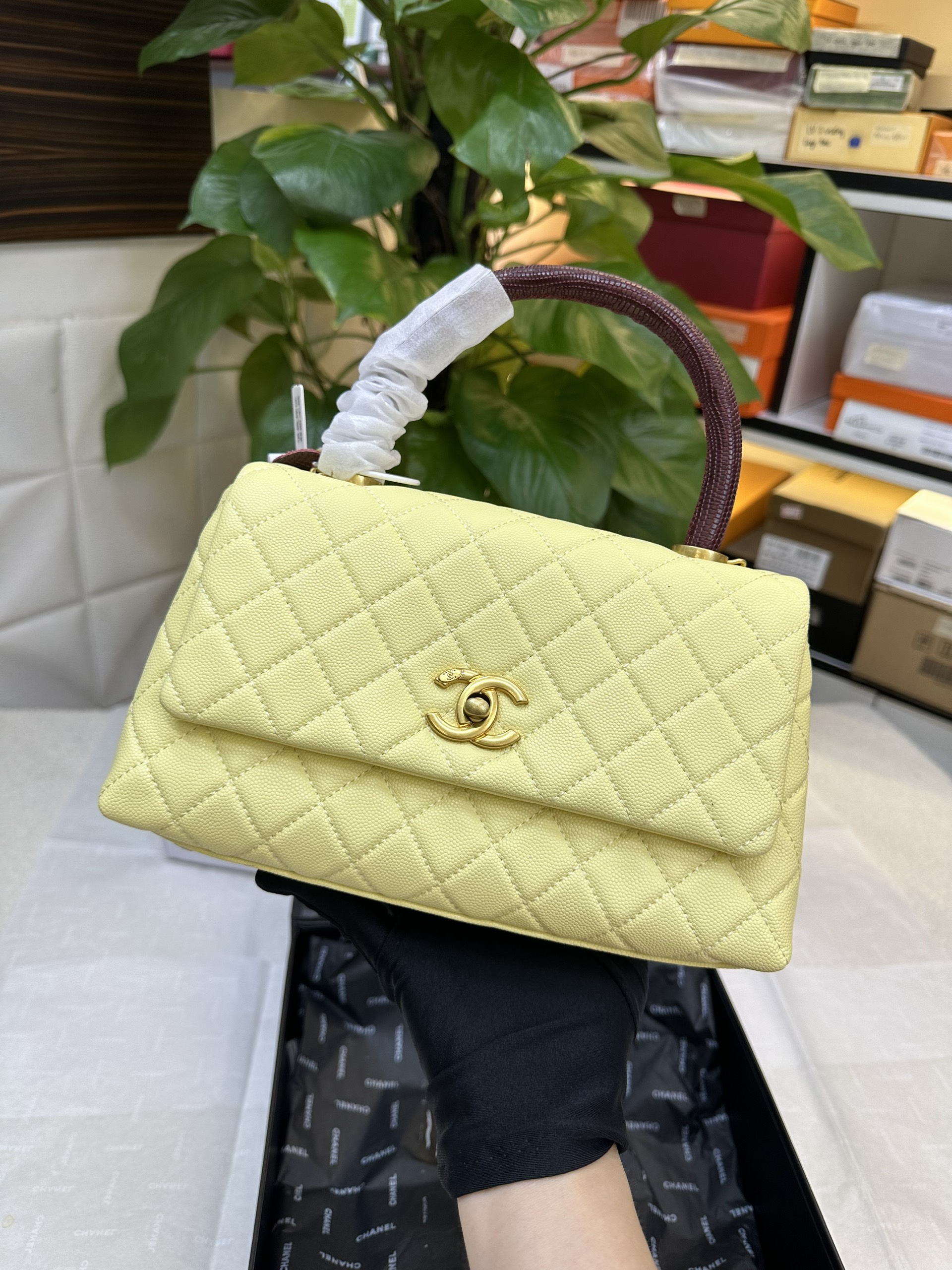 Túi Chanel CoCo Super Màu Xanh Size 23cm