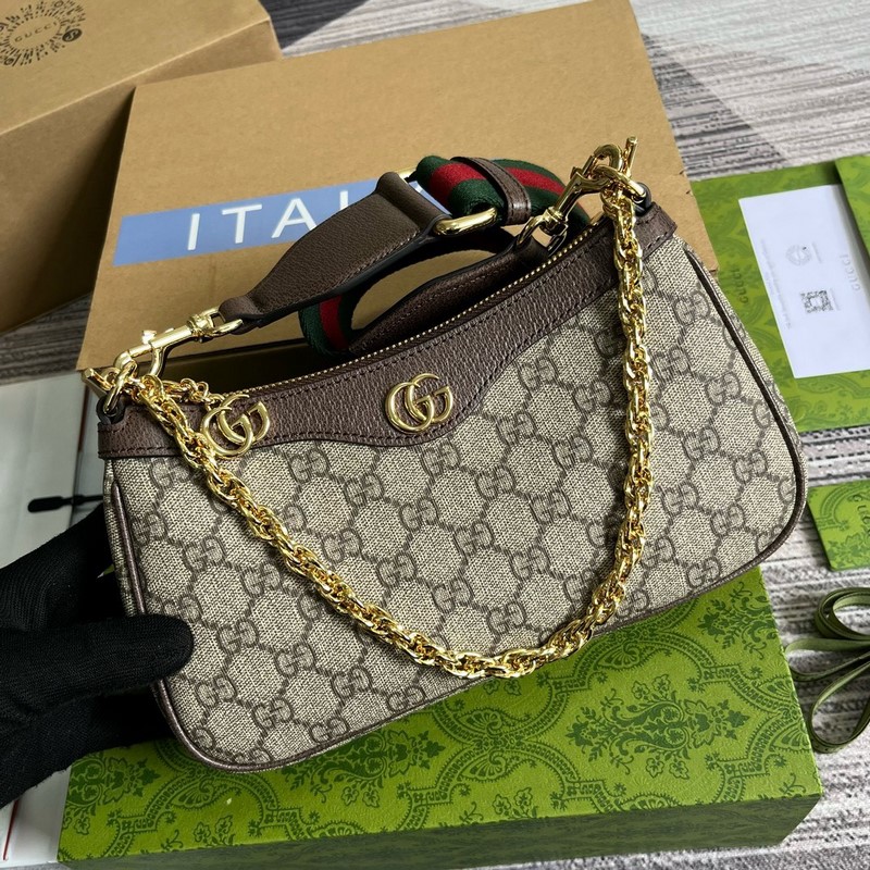 Túi Xách Gucci Ophidia GG Small Handbag 735132 Bag Màu Nâu