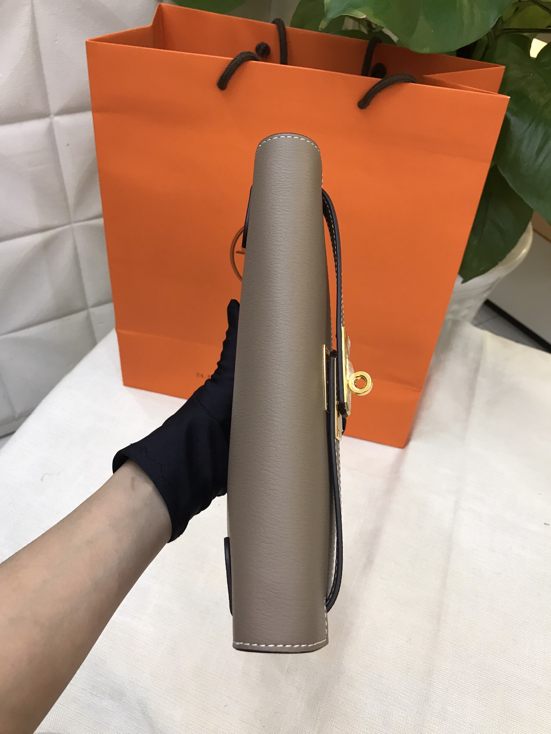 Túi Hermes Kelly Elan Bag Super Màu Xám Size 22cm