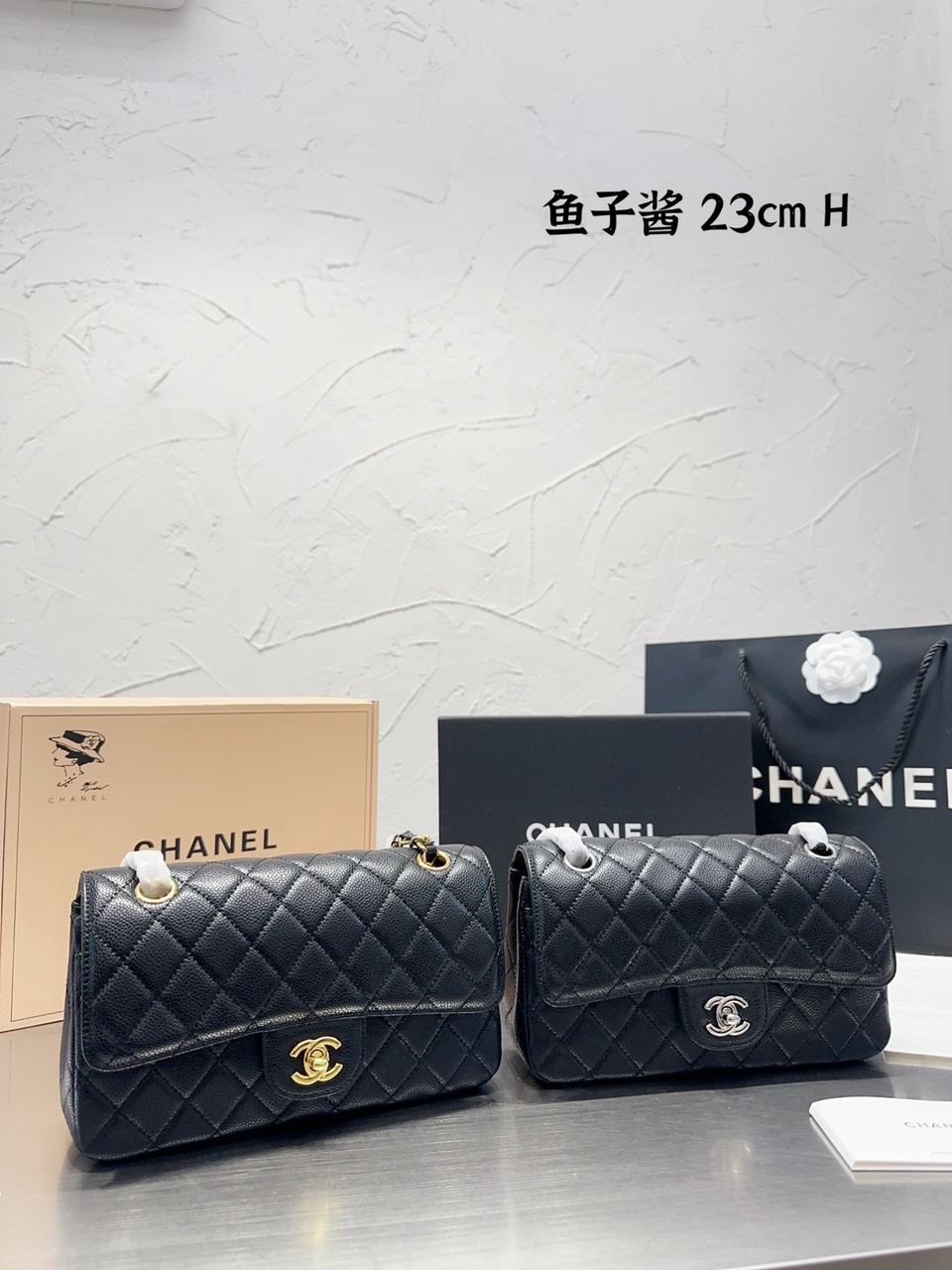 Tổng Hợp Túi Xách Chanel Classic Super Da Hạt Size 23cm