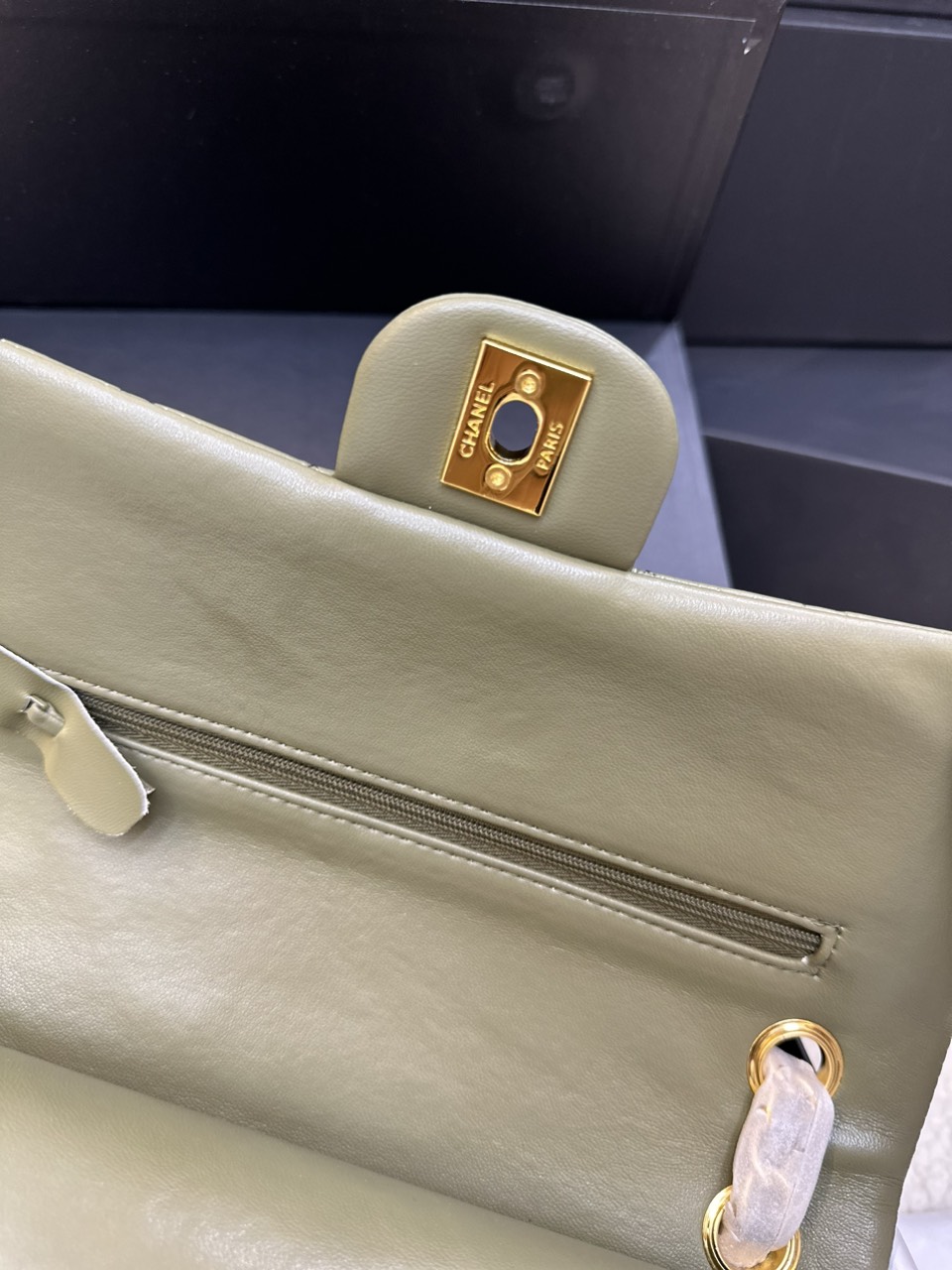 Túi Xách Chanel Classic Flap Màu Xanh Lá Cây Size 25cm