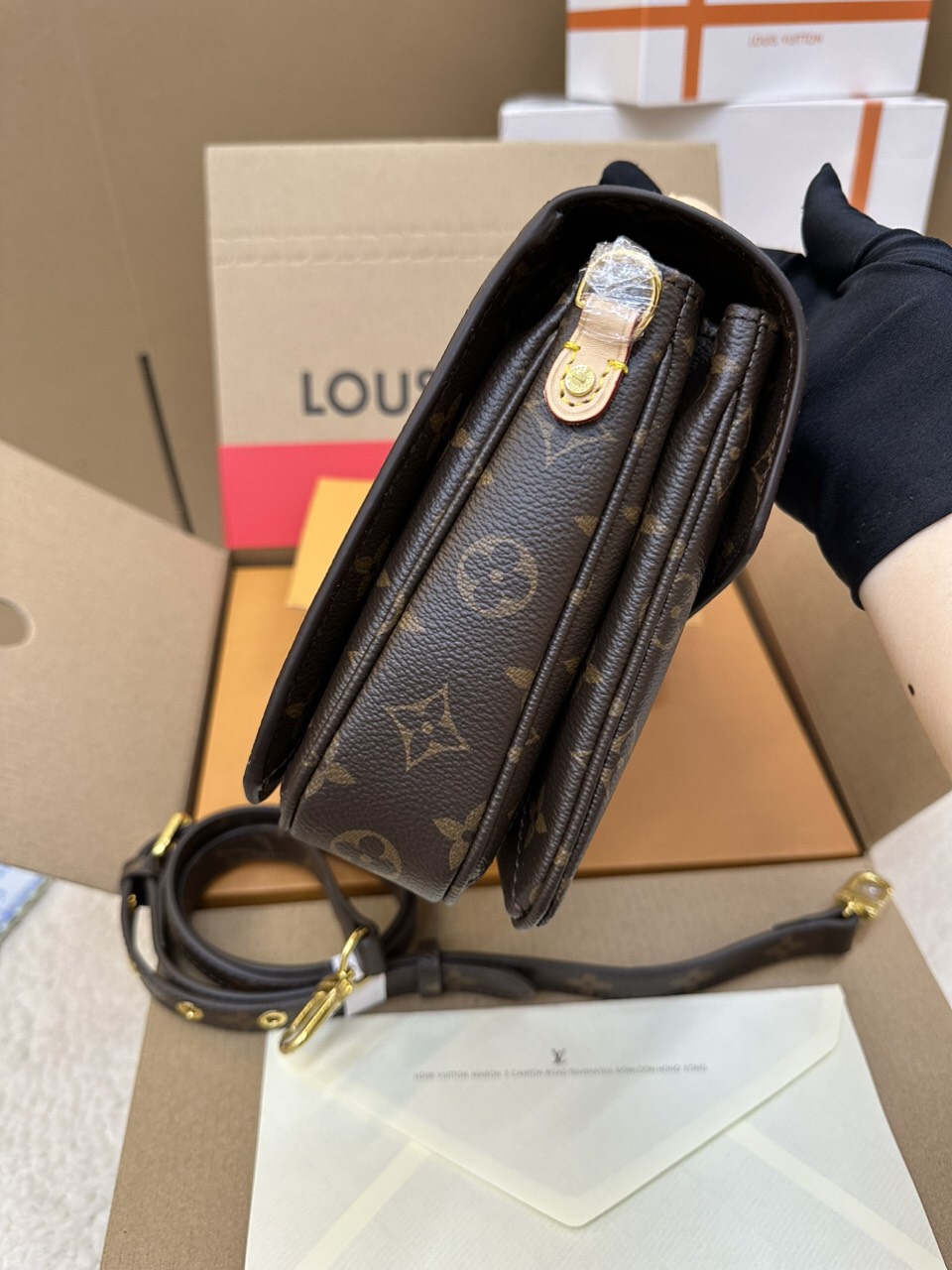 Túi Xách LV Pochette Mettis Super Màu Nâu Size 25cm  M44875