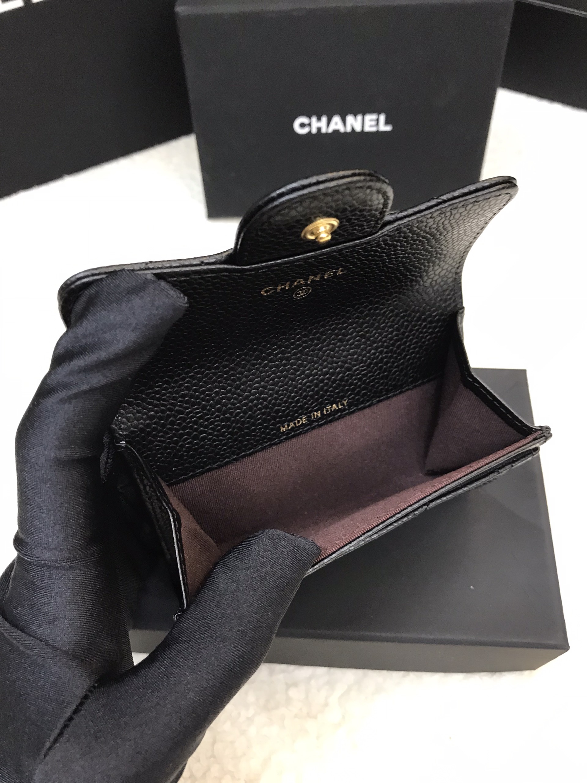 Ví Chanel Classic Card Holder Black VIP AP0214