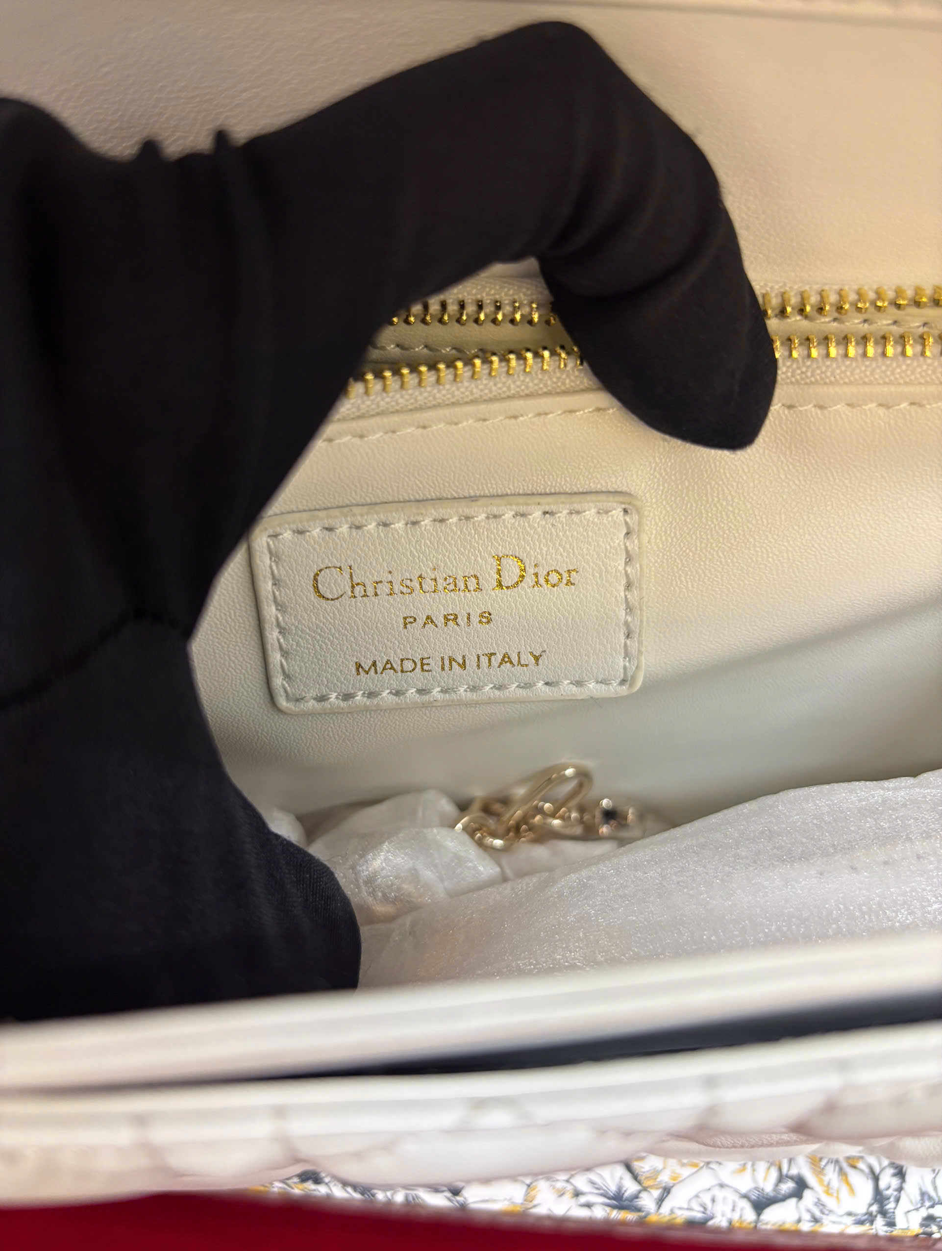 Túi My Dior Top Handle Bag Màu Trắng Super Size 24cm