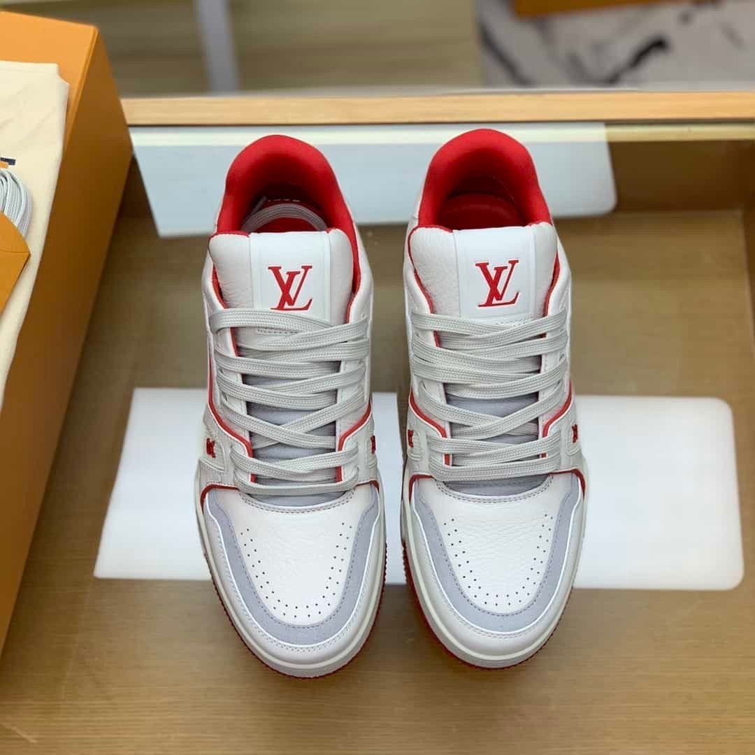 Giày Louis Vuitton Trainer Siêu Cấp White Red Size 35-44