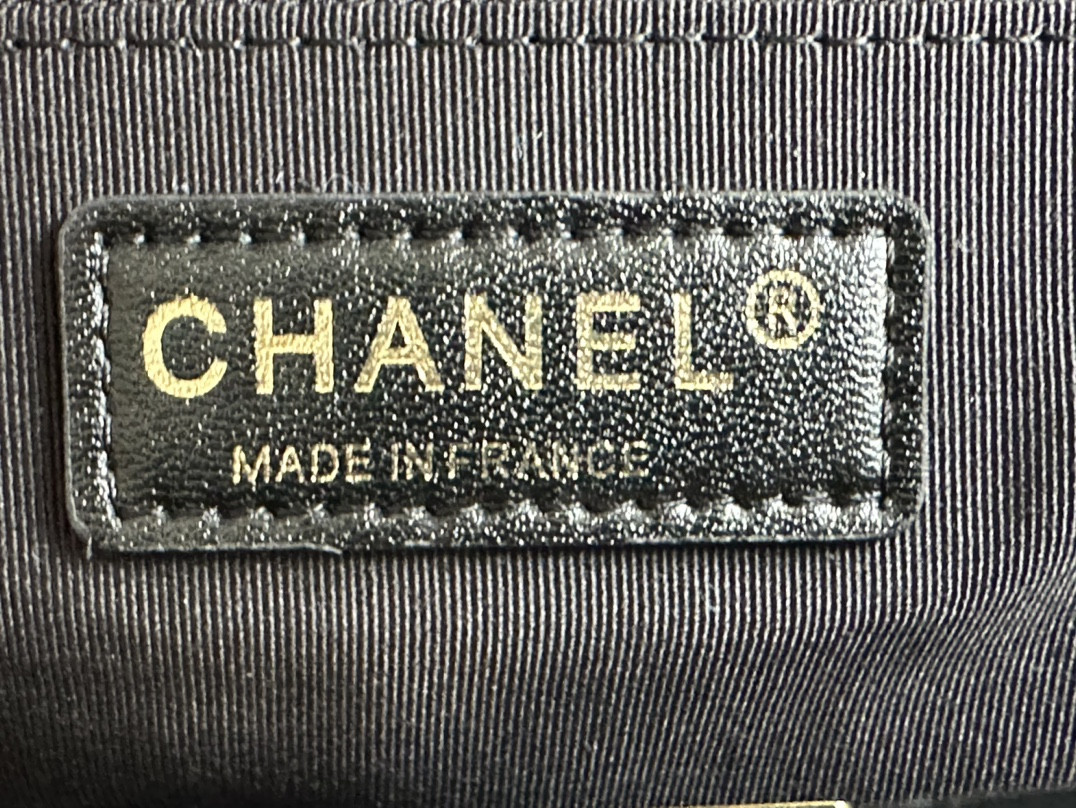 Balo Chanel Siêu Cấp Da Bóng Màu Đen Size 31cm AS3662