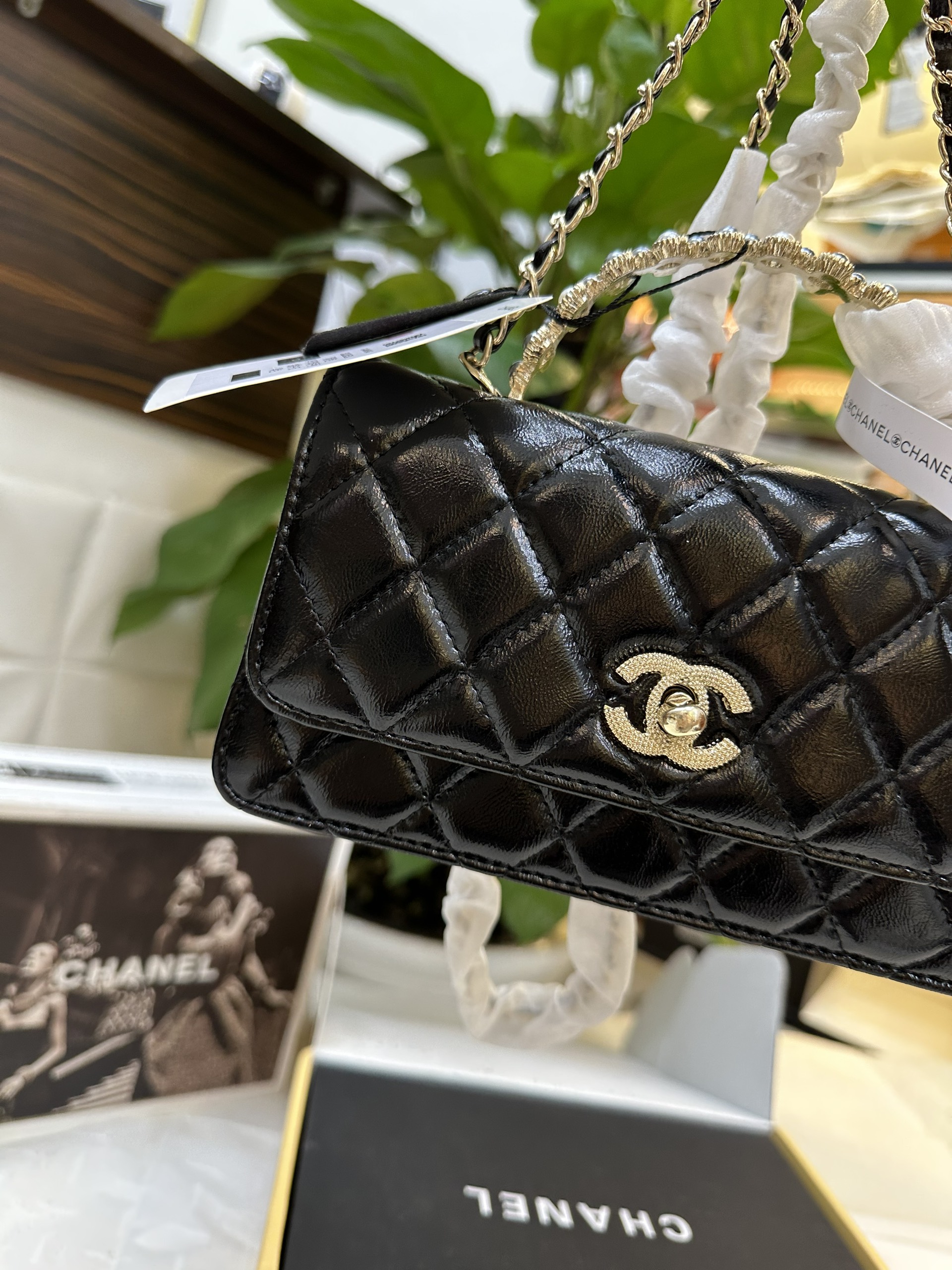 Túi Chanel Handle Bag 19 Super Màu Đen Size 19cm