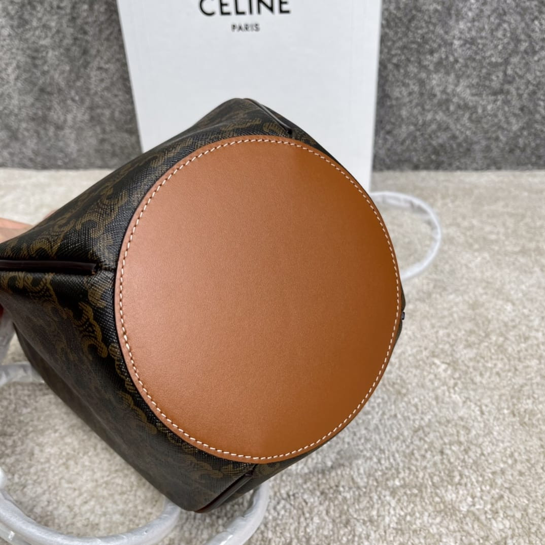 Túi Xách Céline Siêu Cấp Marlou Triophe Màu Nâu Size 22.5 x16x16cm