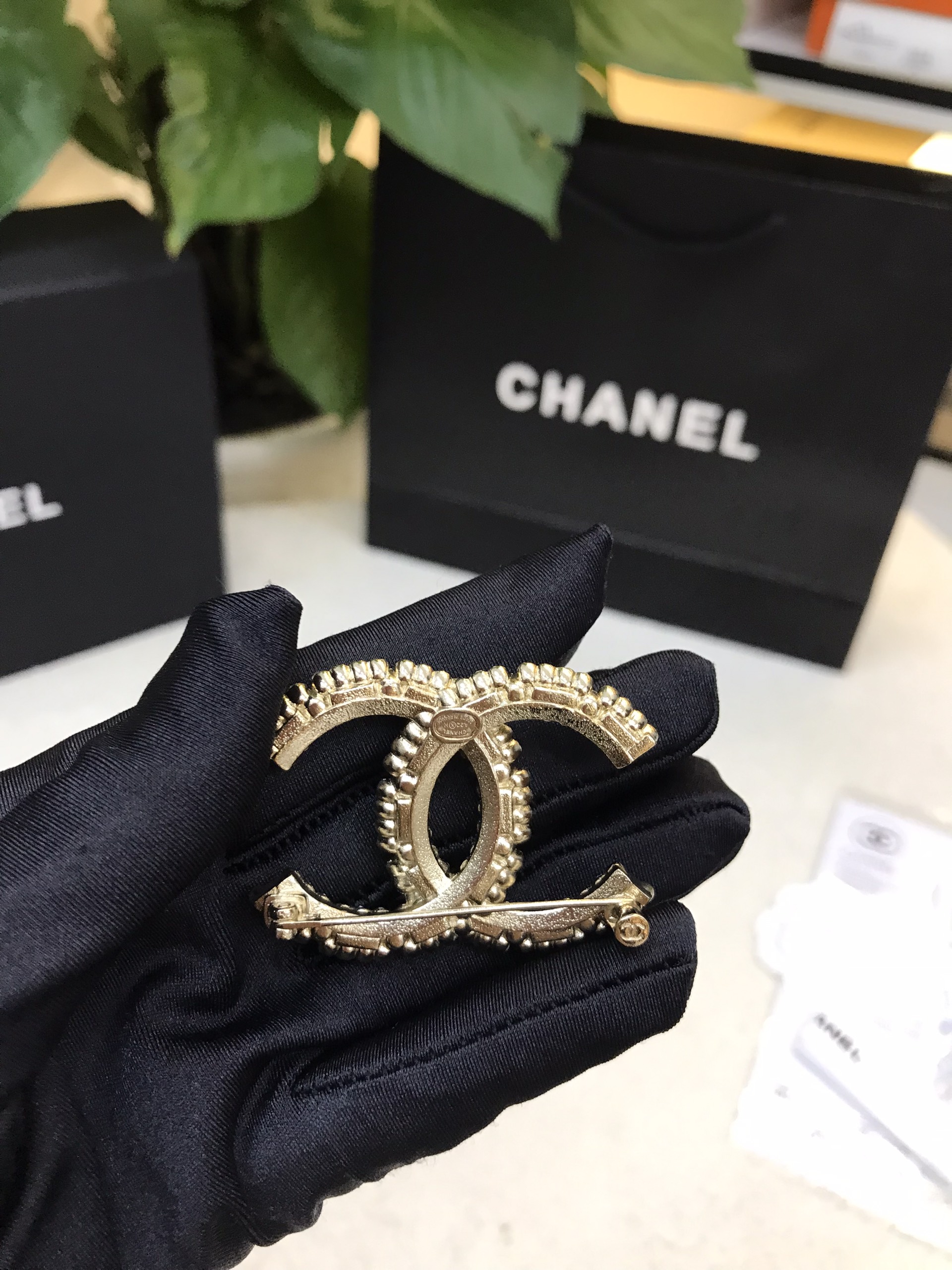 Cài Áo Chanel Ngọc Trai Siêu Cấp