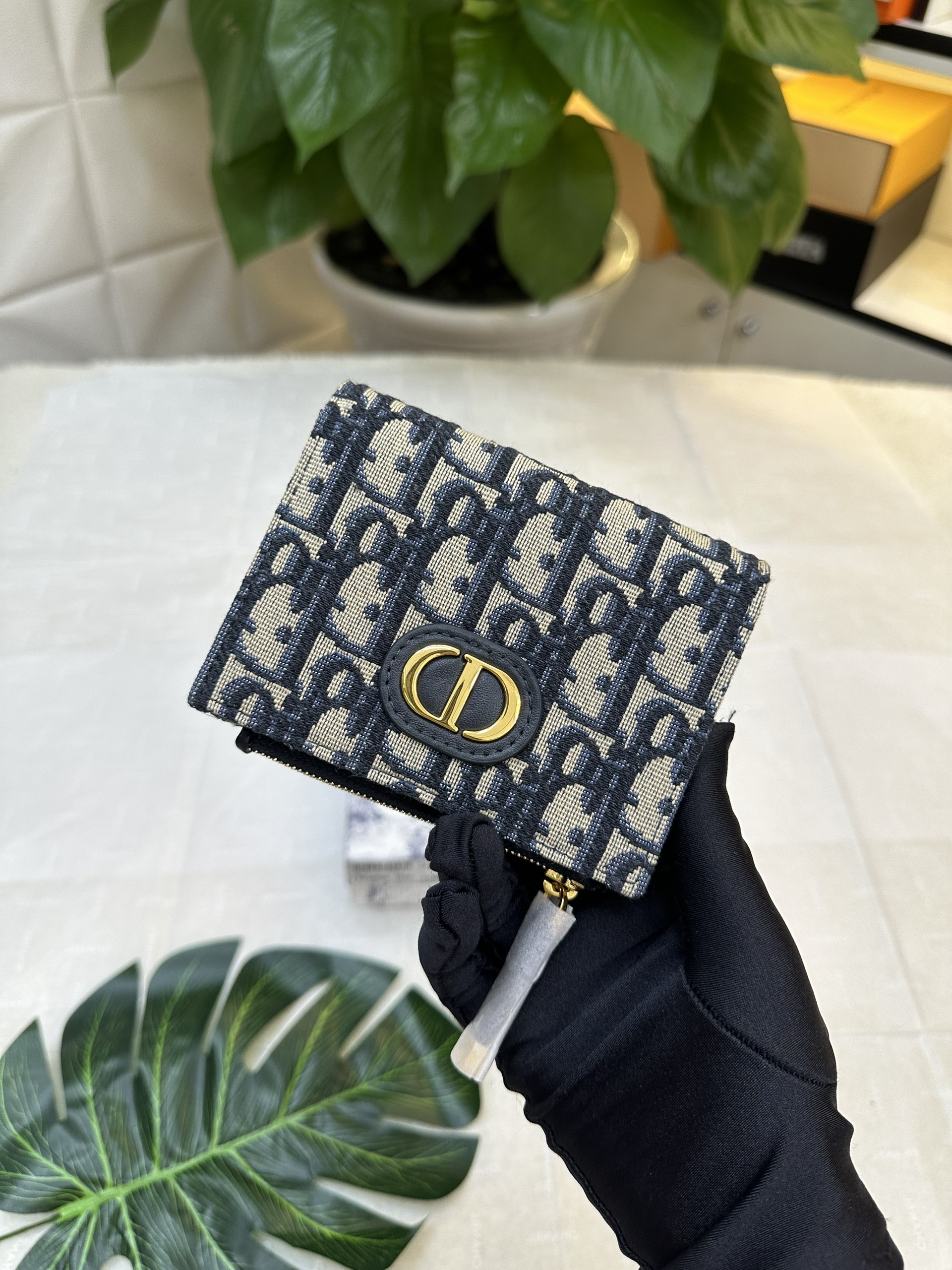 Ví Dior 30 Montaigne Dahlia Wallet Siêu Cấp Size 11.5cm