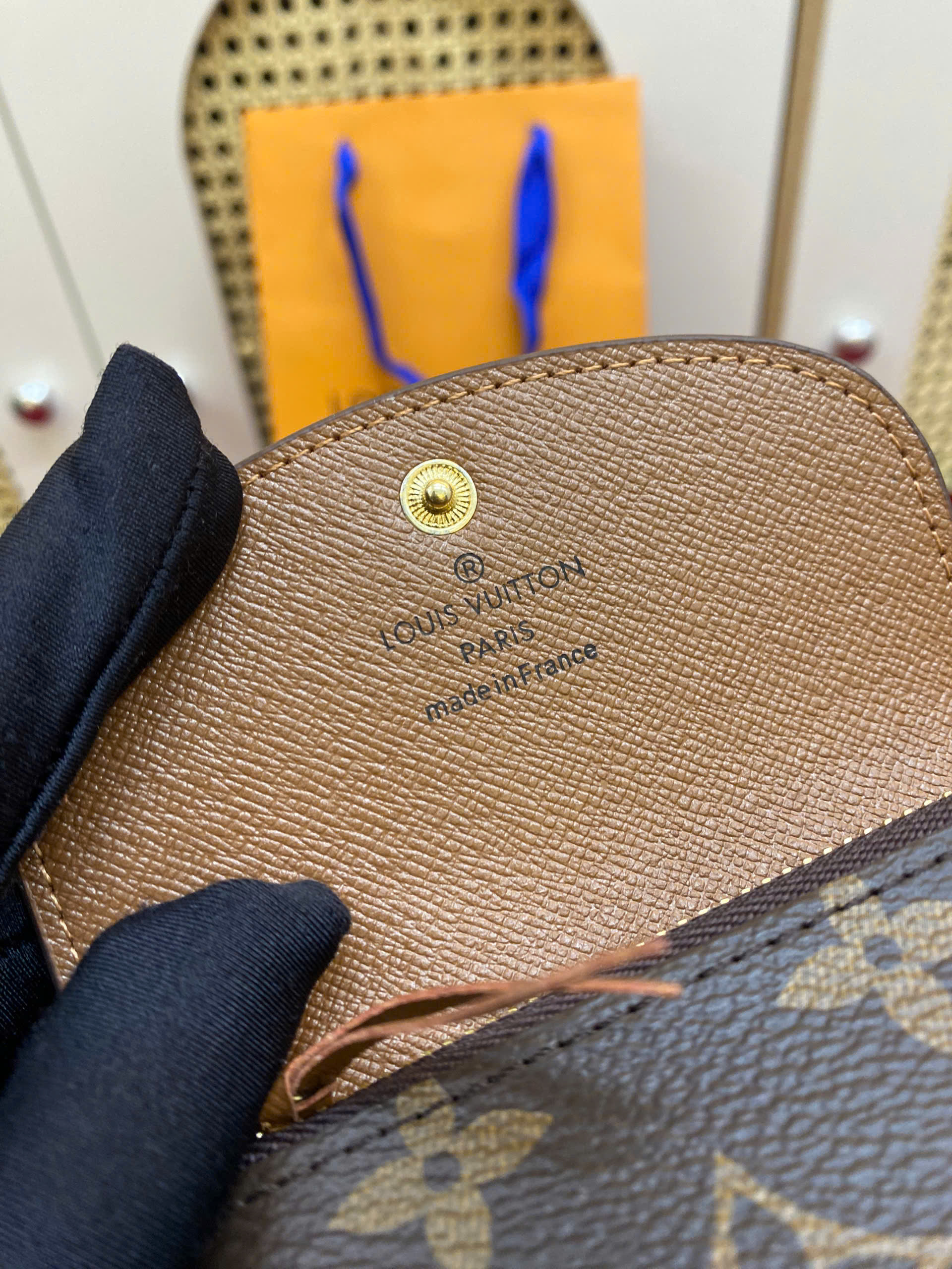 Ví LV Rosalie Coin Super Lót Nâu Size 11cm