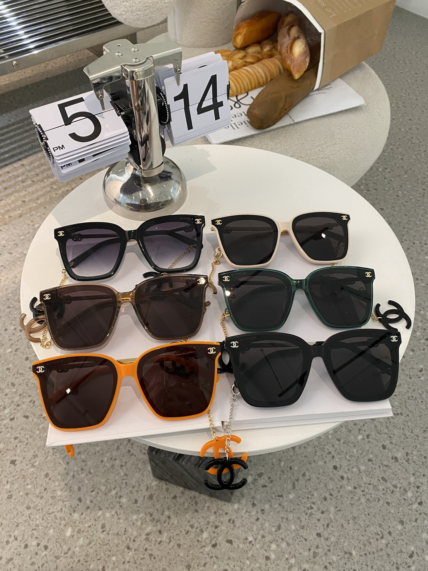 Kính Chanel Siêu Cấp Sunglasses Màu Cam