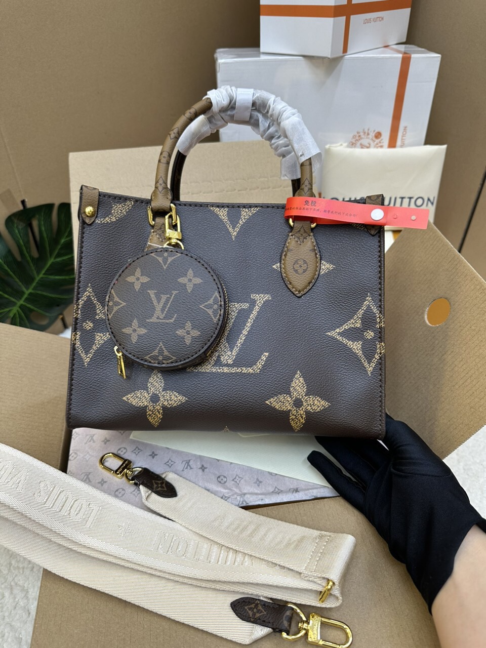 Túi Xách LV OnTheGo PM Màu Nâu Size 25cm M46373