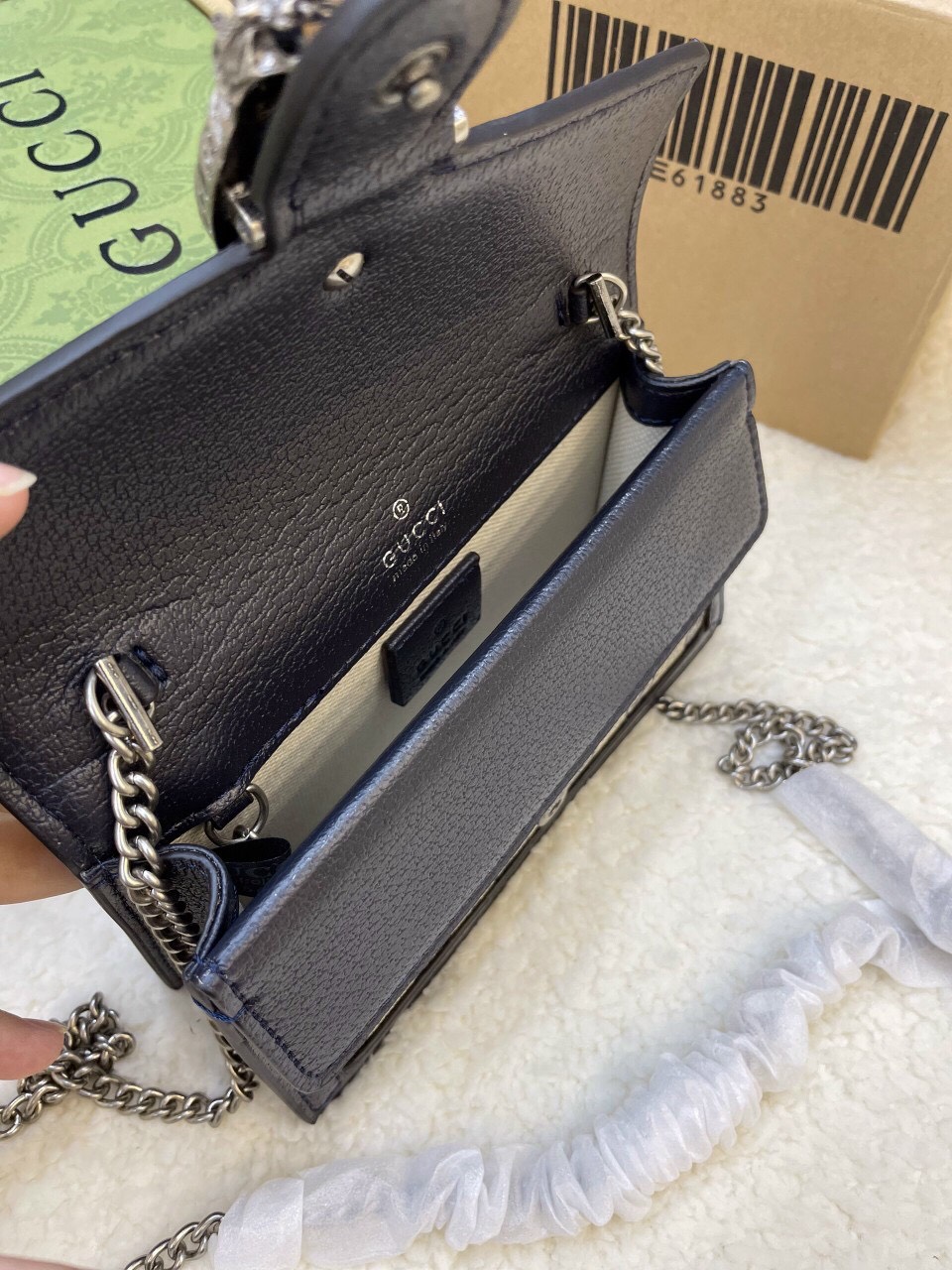 Túi Xách Gucci Super Dionysus GG Mini Size 20cm