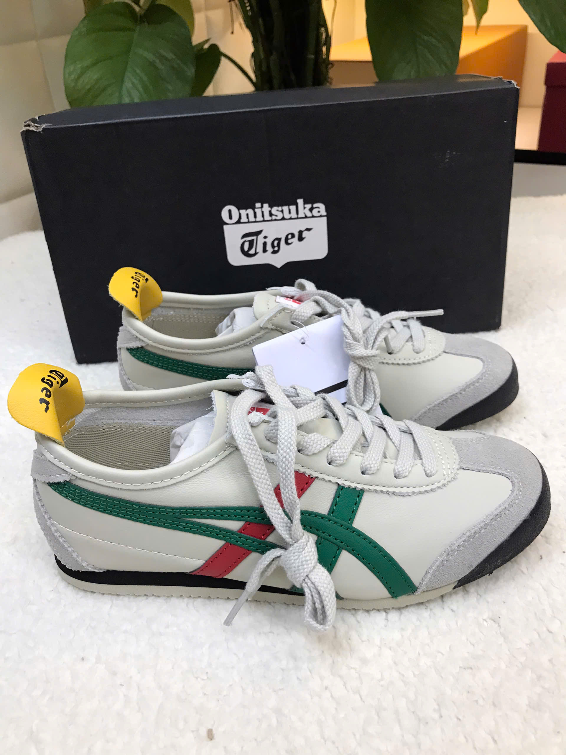 Giày Onitsuka Tiger Mexico 66 White Green DL408-1684 Size 36