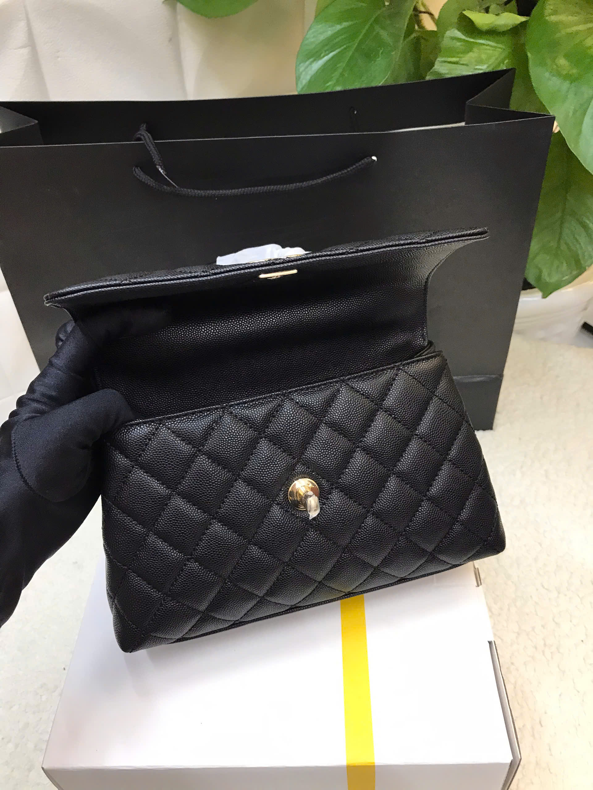 Túi Chanel Mini  Coco Siêu Cấp Màu Đen Size 24cm