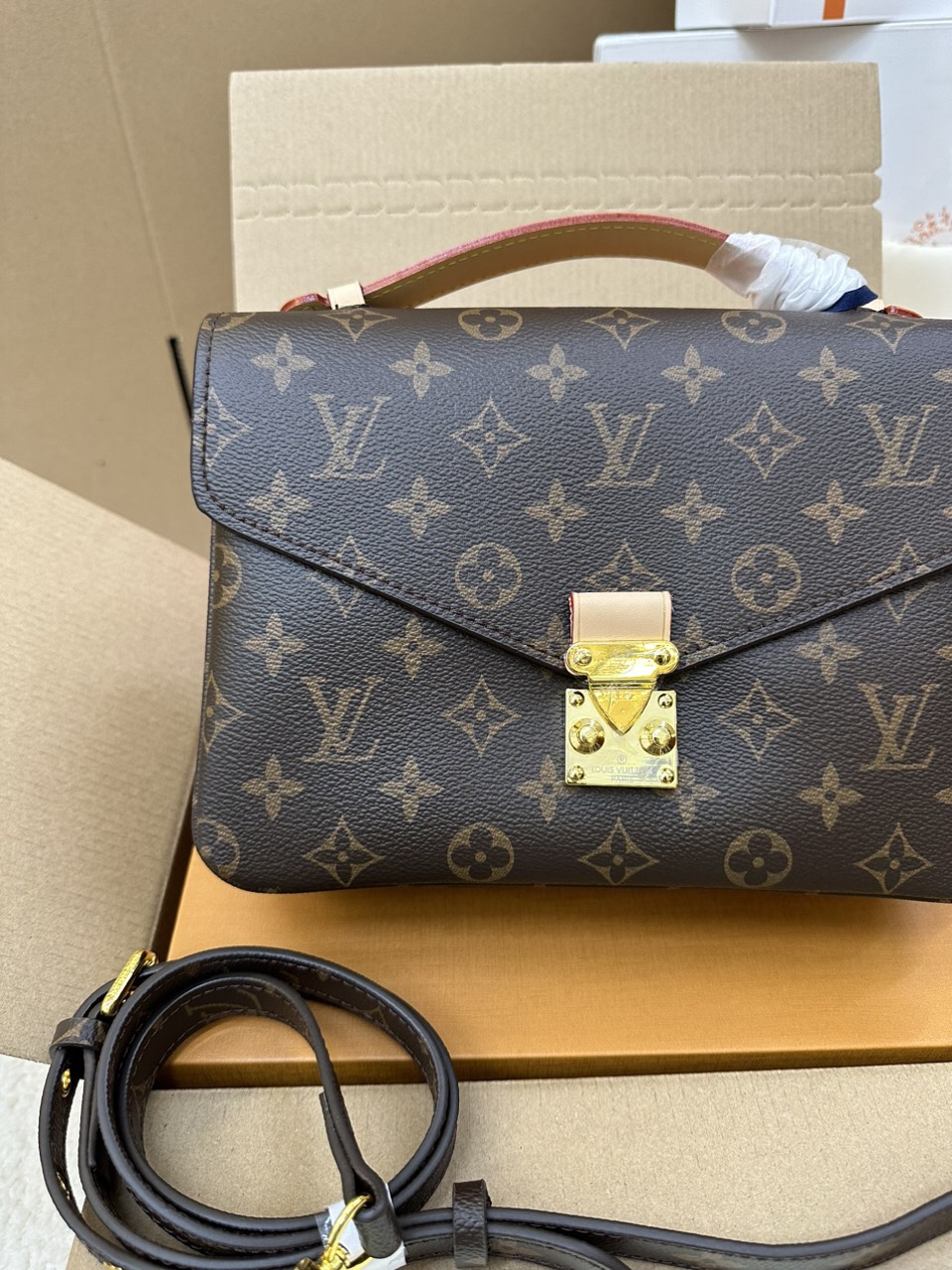 Túi Xách LV Pochette Mettis Super Màu Nâu Size 25cm  M44875