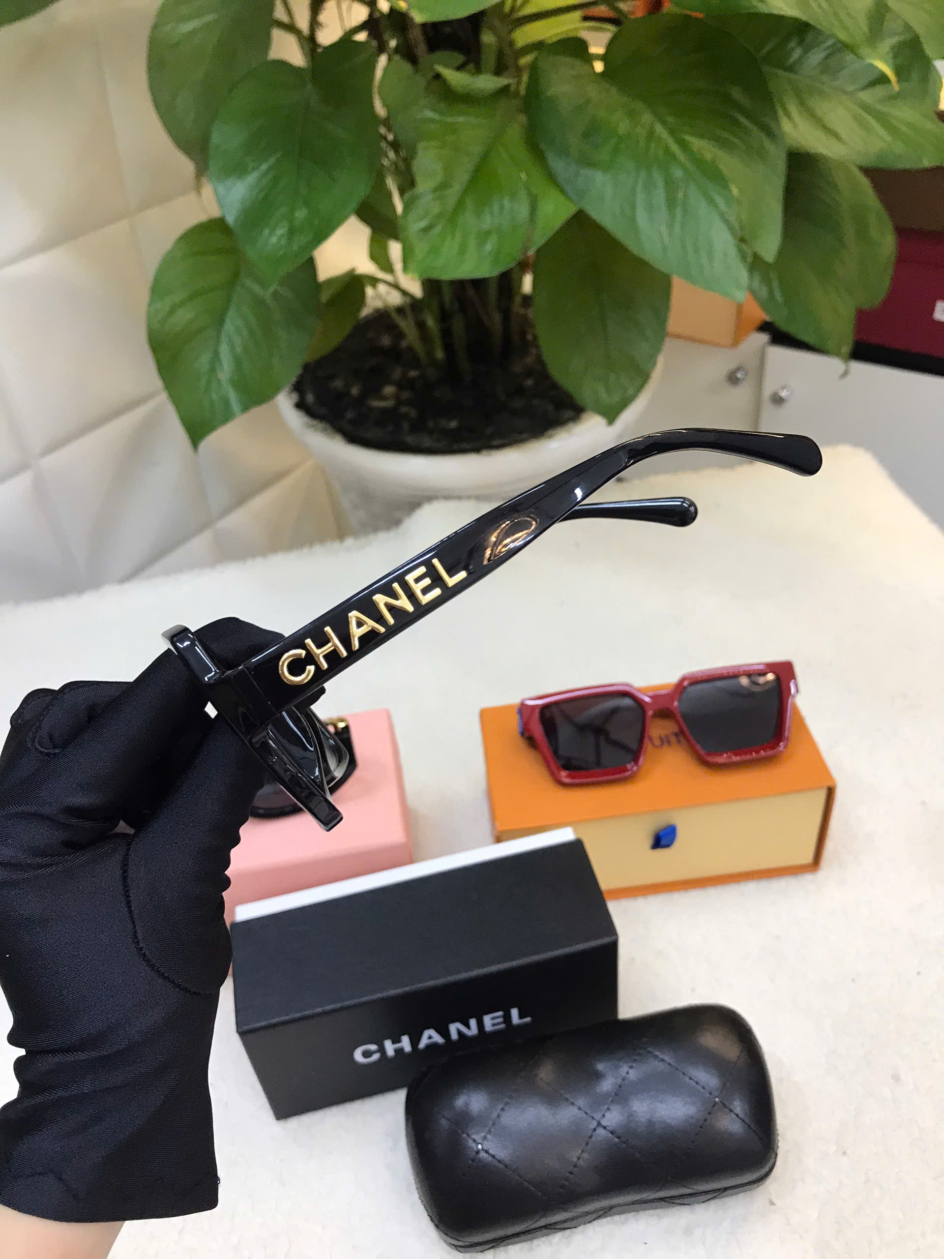 Kính Chanel Square Eyeglasses Siêu Cấp Màu Đen